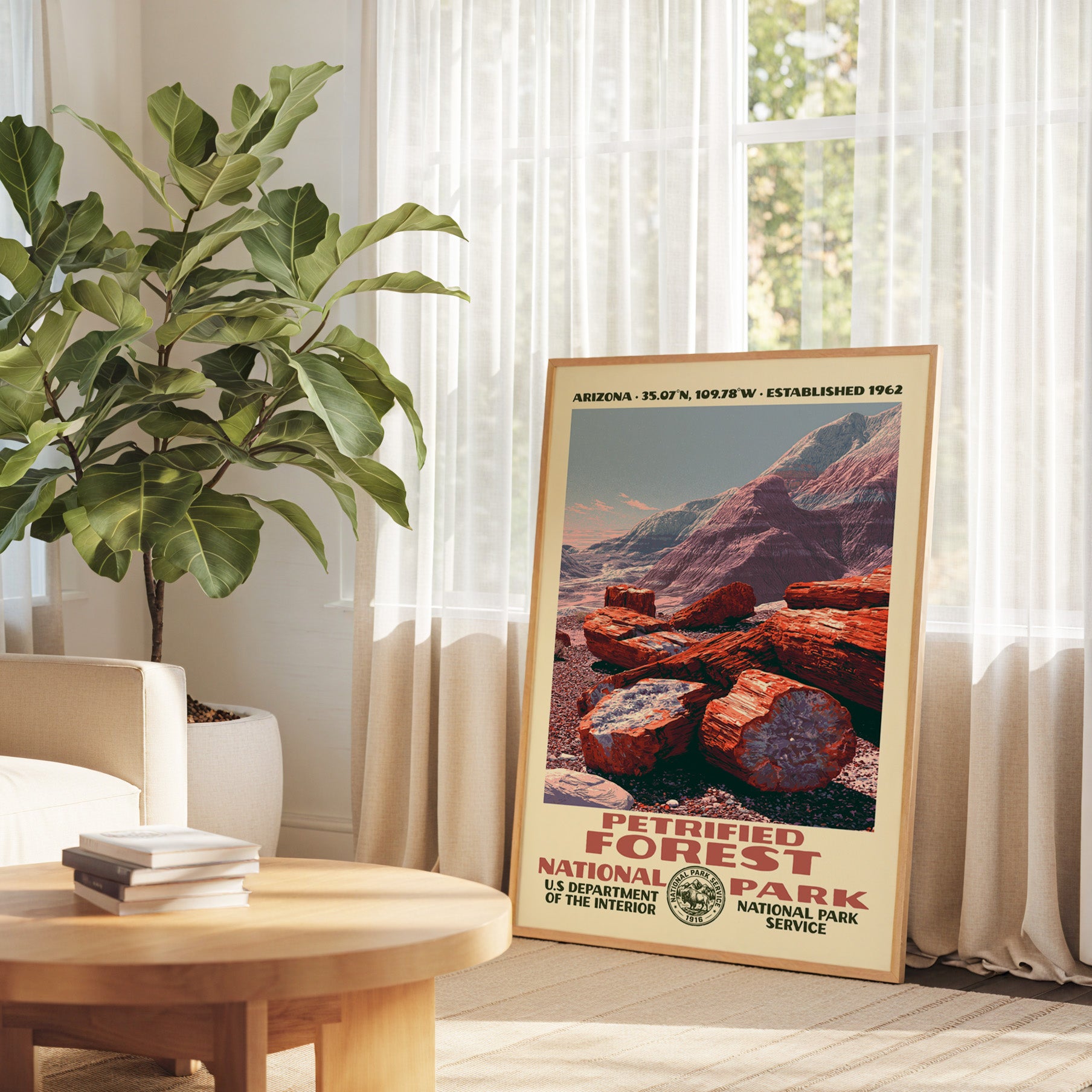 Petrified Forest National Park Vintage WPA Art