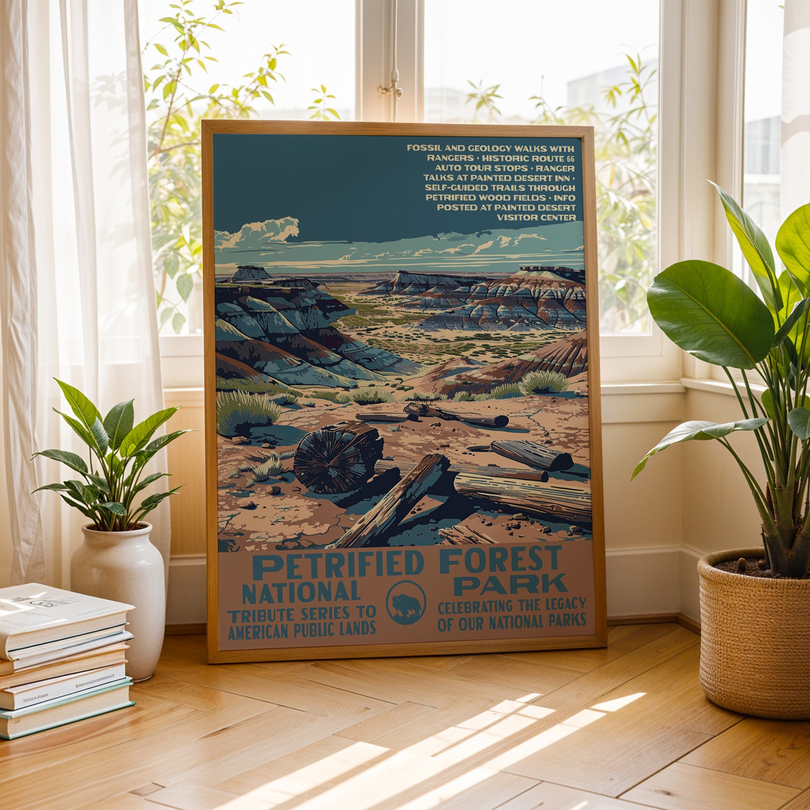 Petrified Forest National Park Vintage WPA Art