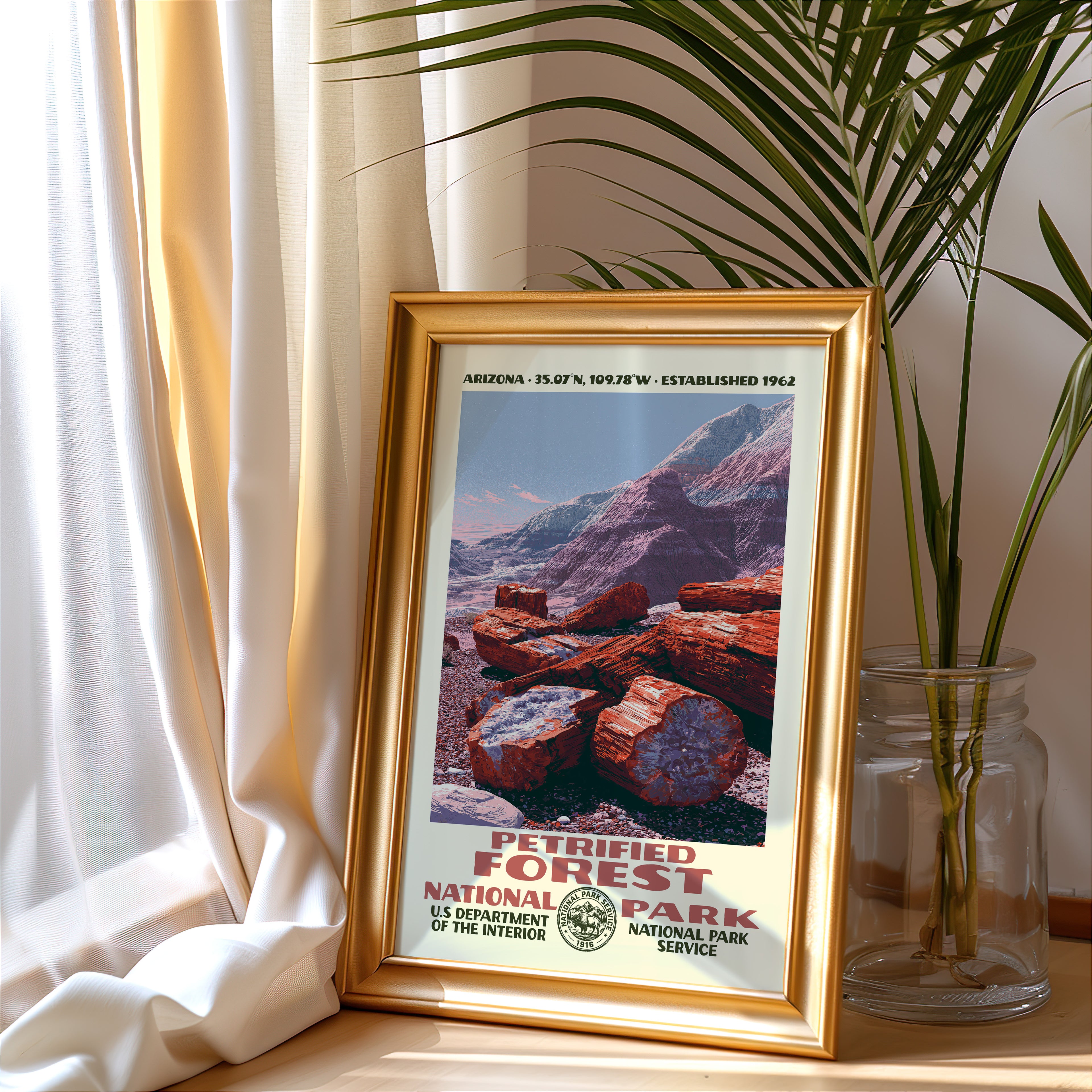 Petrified Forest National Park Vintage WPA Art