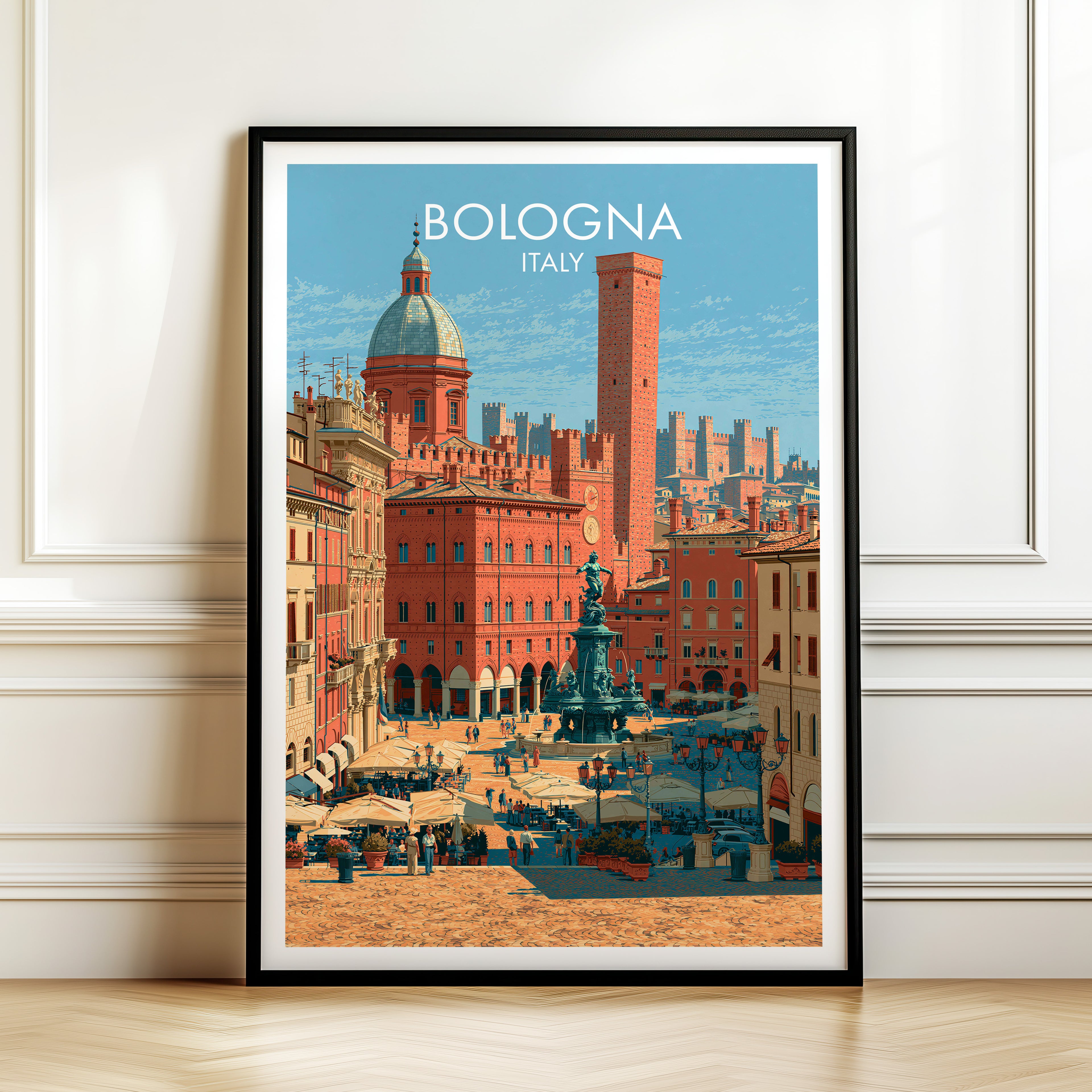 Piazza Maggiore Bologna Italien