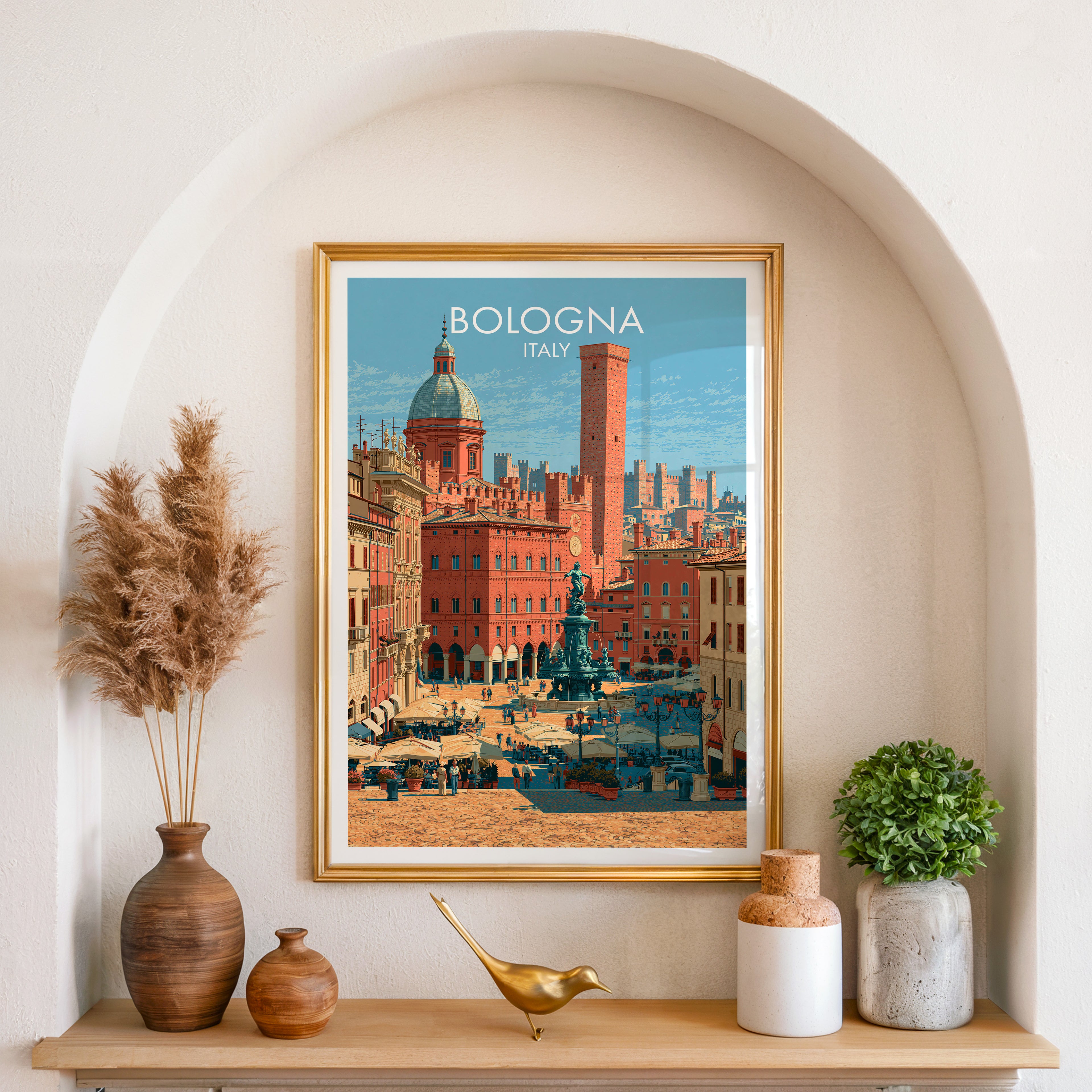 Piazza Maggiore Bologna Italien