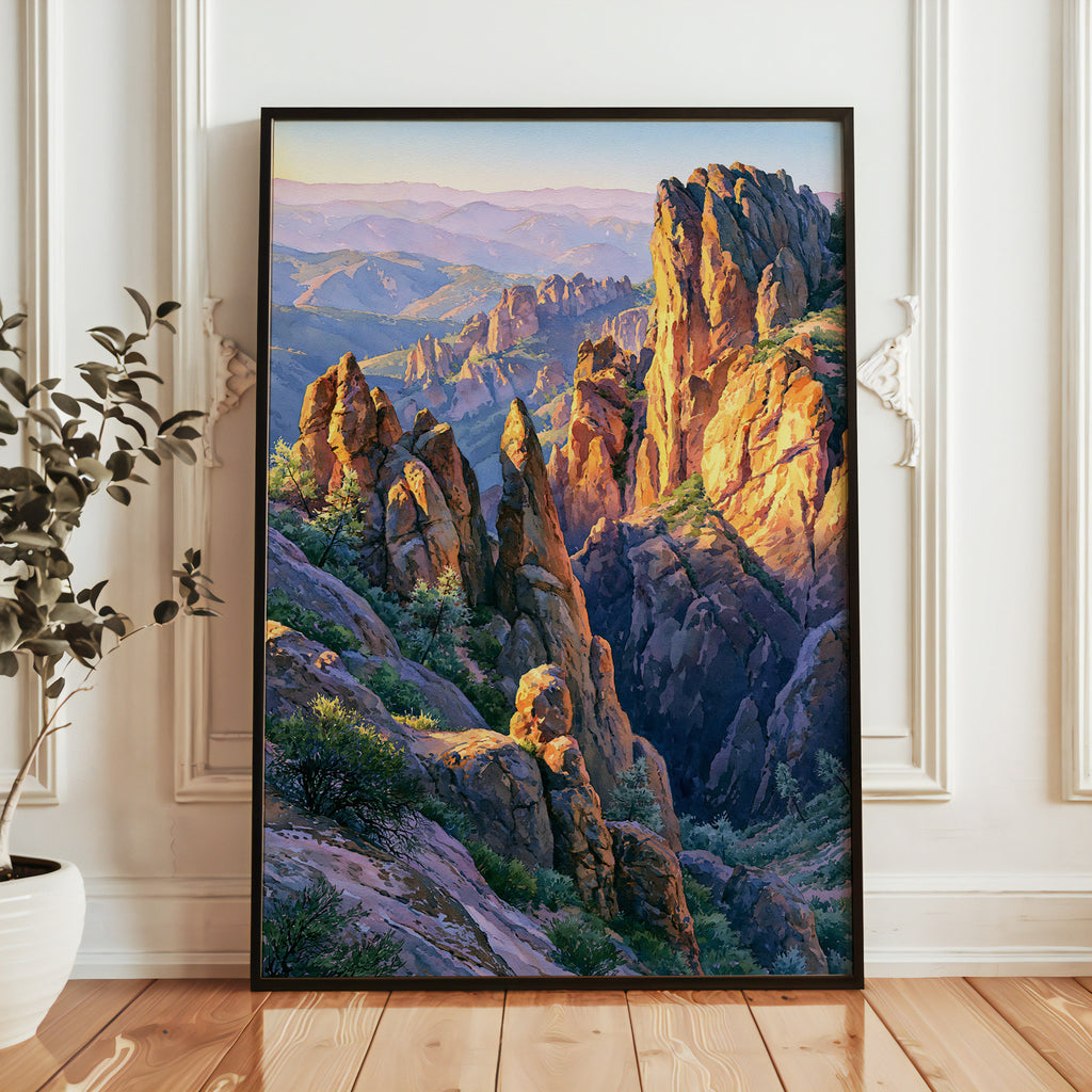 Pinnacles National Park Watercolor Art