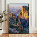 Pinnacles National Park Watercolor Art