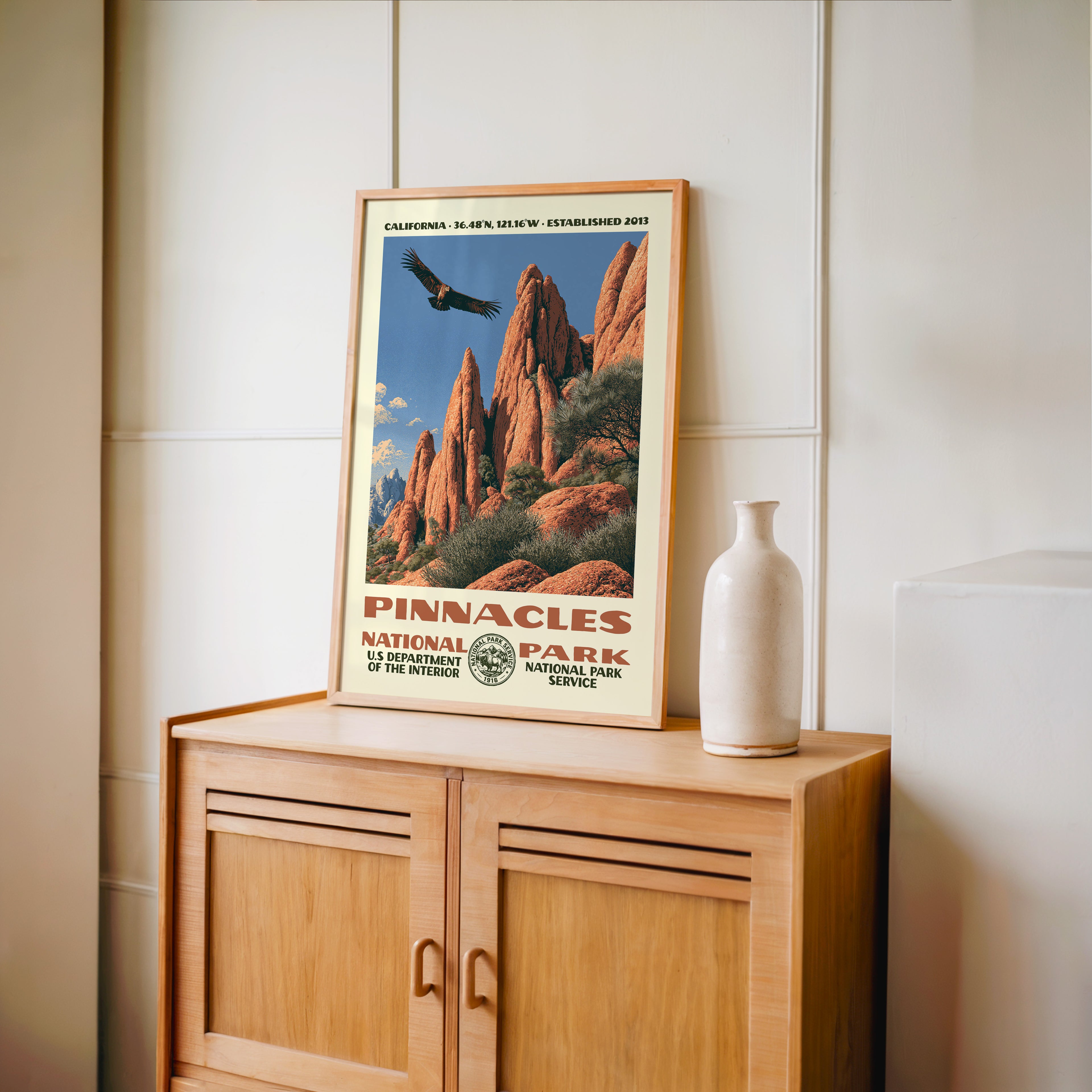 Pinnacles National Park Vintage WPA Art