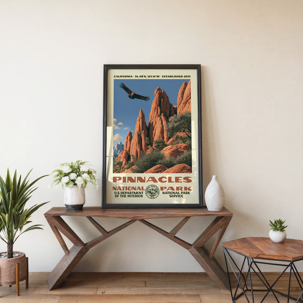 Pinnacles National Park Vintage WPA Art
