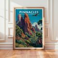 Retro Pinnacles National Park Print