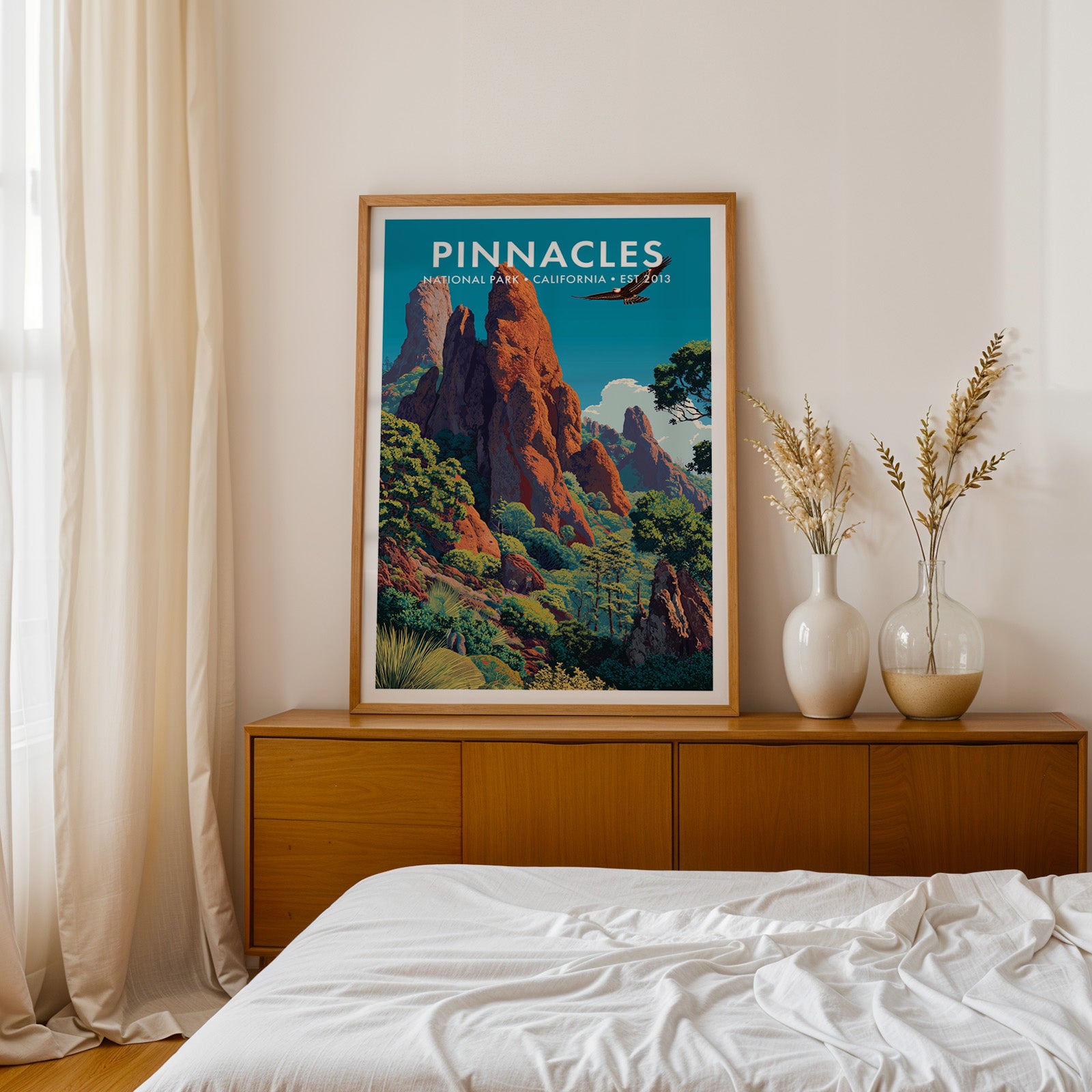 Retro Pinnacles National Park Print