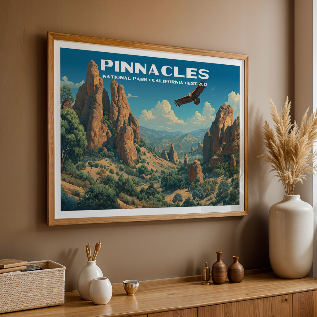 Pinnacles National Park Horizontal Vintage Art