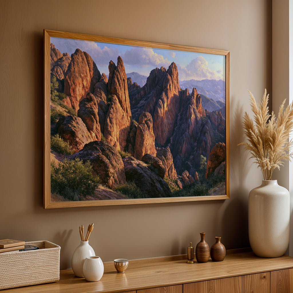 Pinnacles National Park Classical Oil Painting