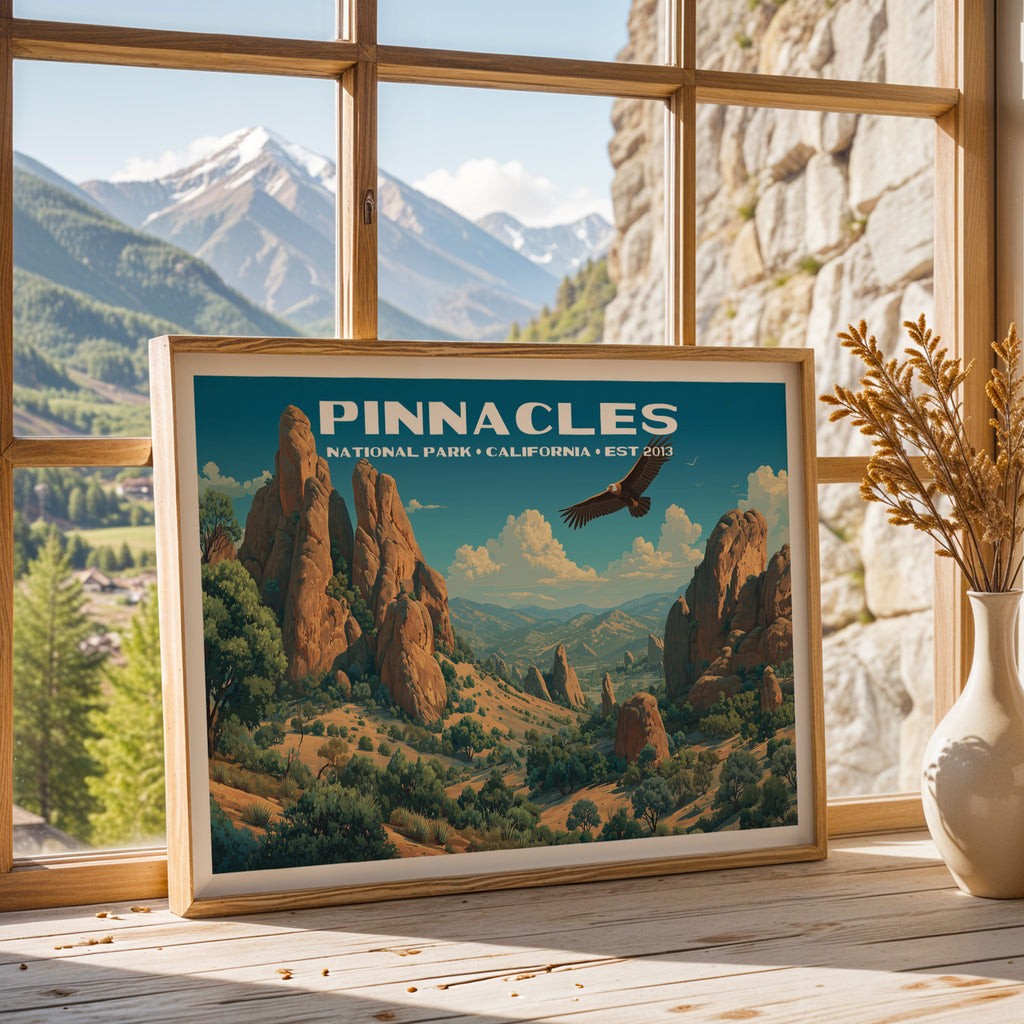 Pinnacles National Park Horizontal Vintage Art