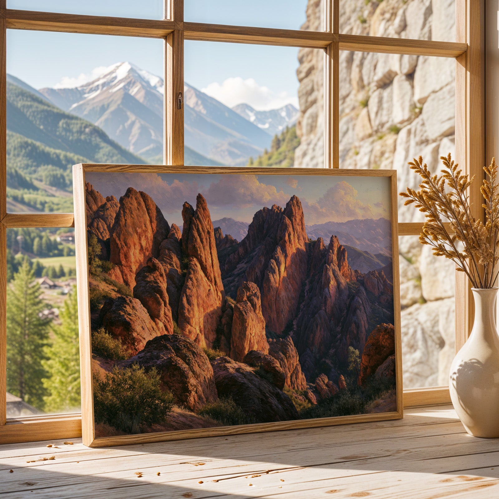 Pinnacles National Park Classical Oil Painting