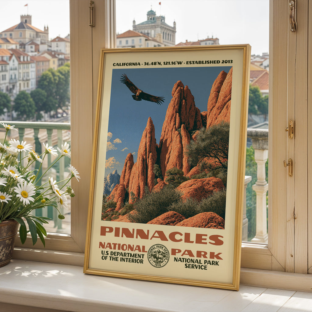 Pinnacles National Park Vintage WPA Art