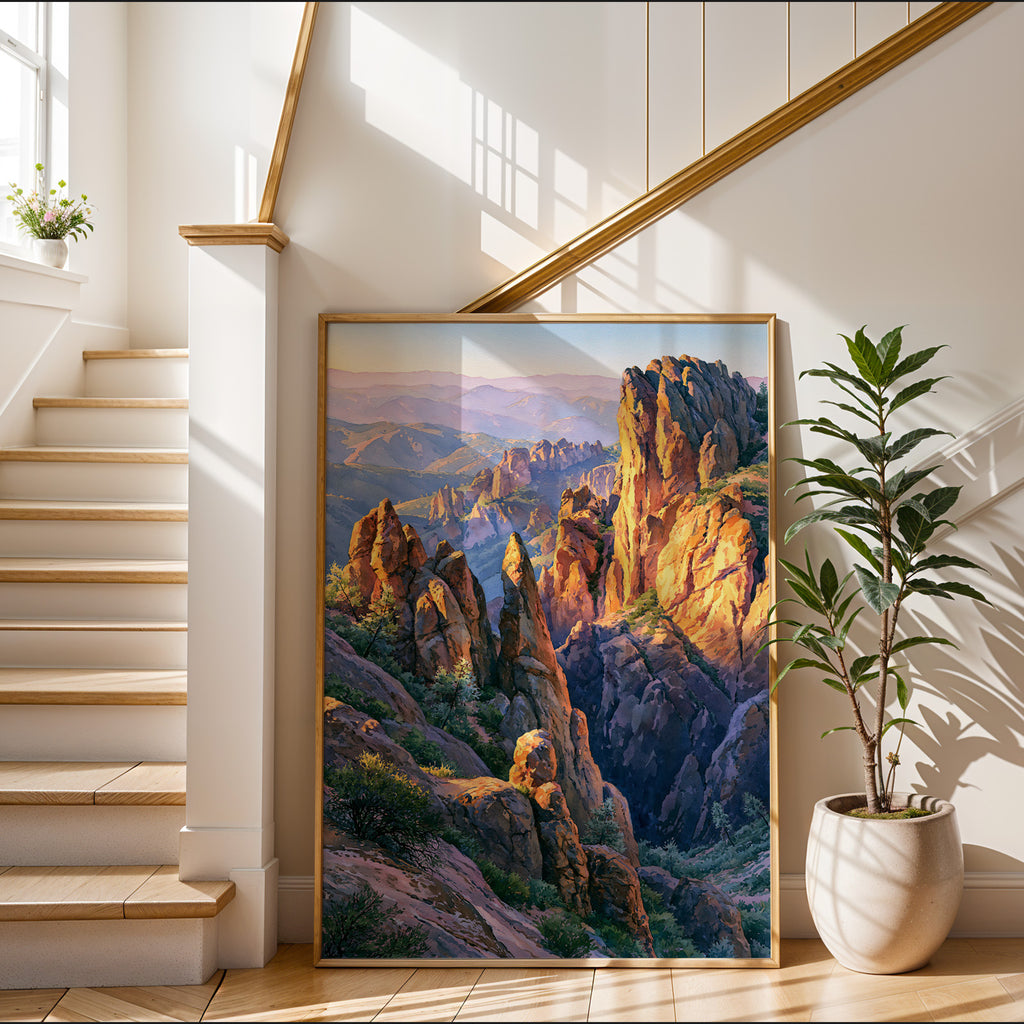 Pinnacles National Park Watercolor Art