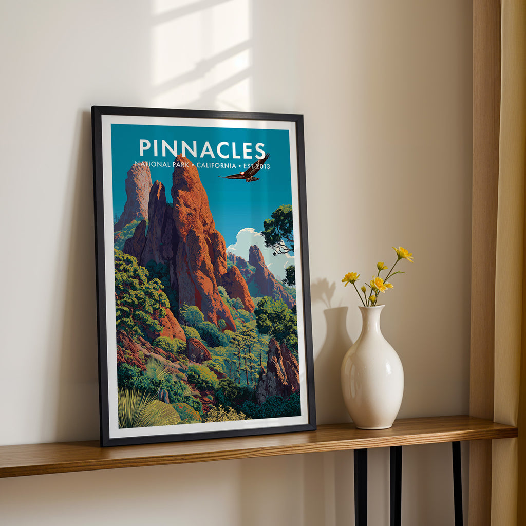 Retro Pinnacles National Park Print