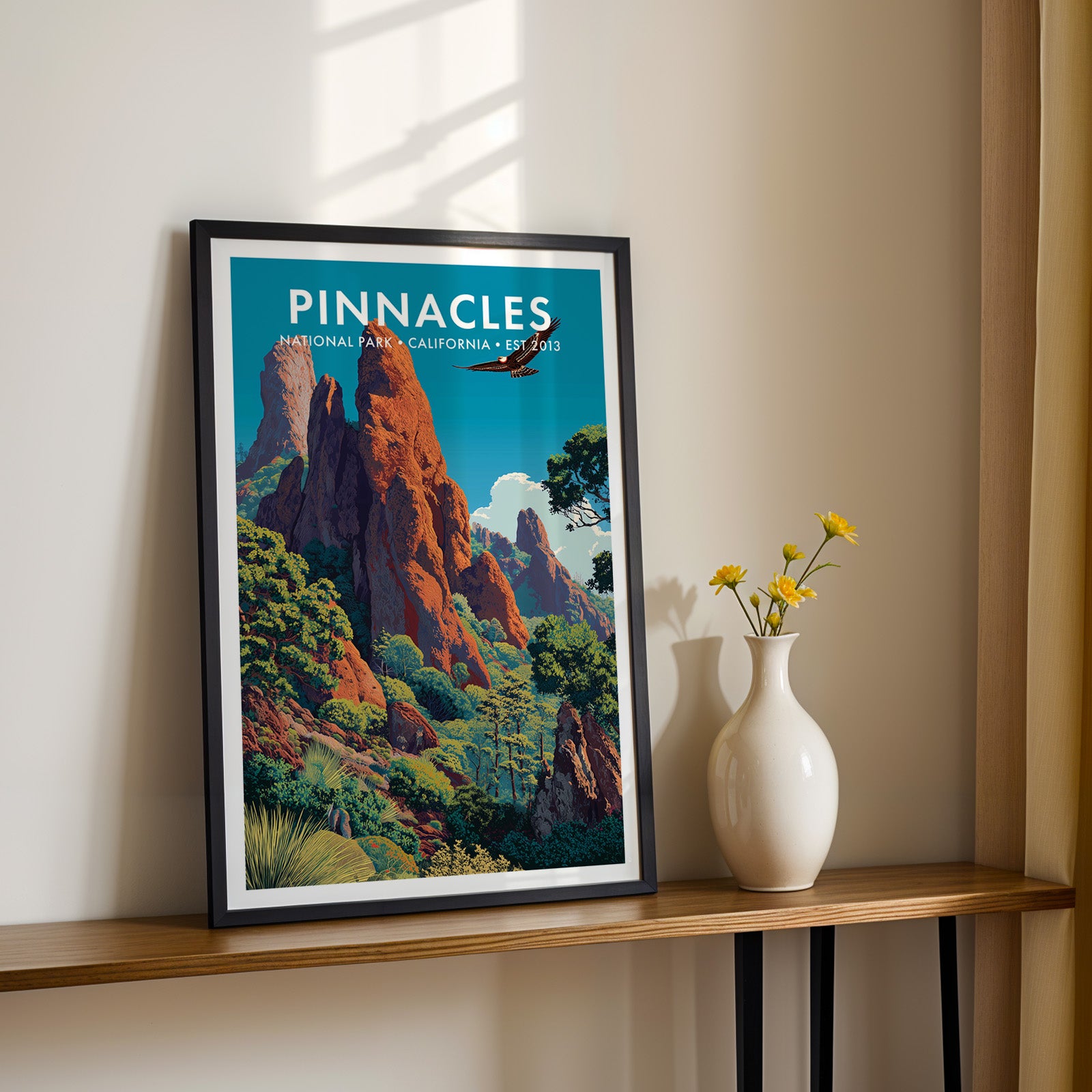 Retro Pinnacles National Park Print