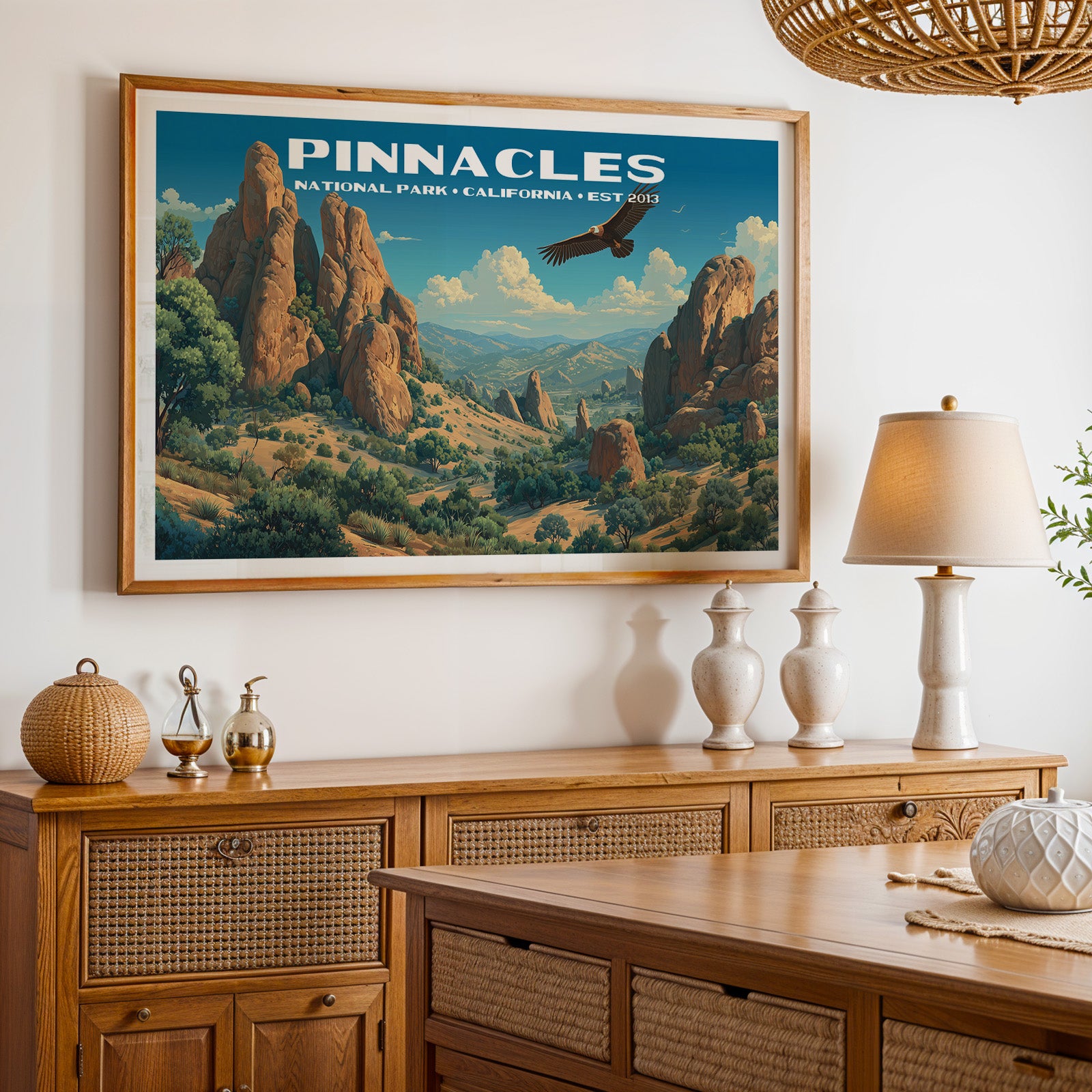 Pinnacles National Park Horizontal Vintage Art