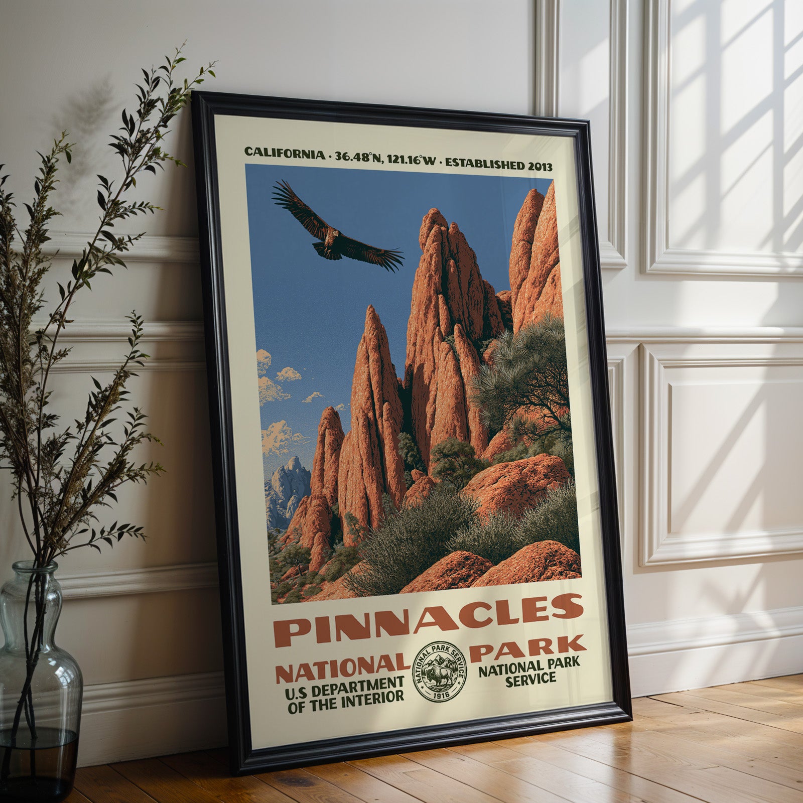 Pinnacles National Park Vintage WPA Art