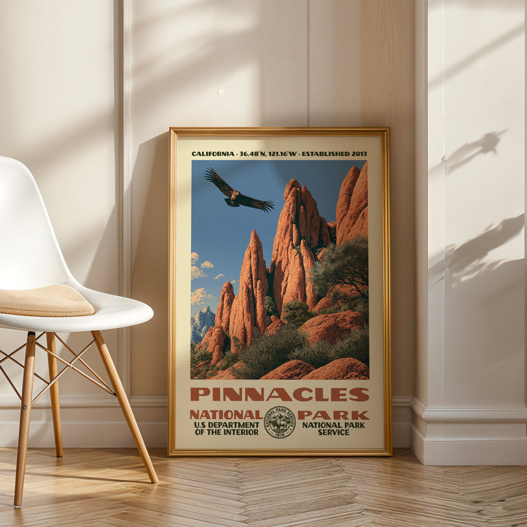 Pinnacles National Park Vintage WPA Art