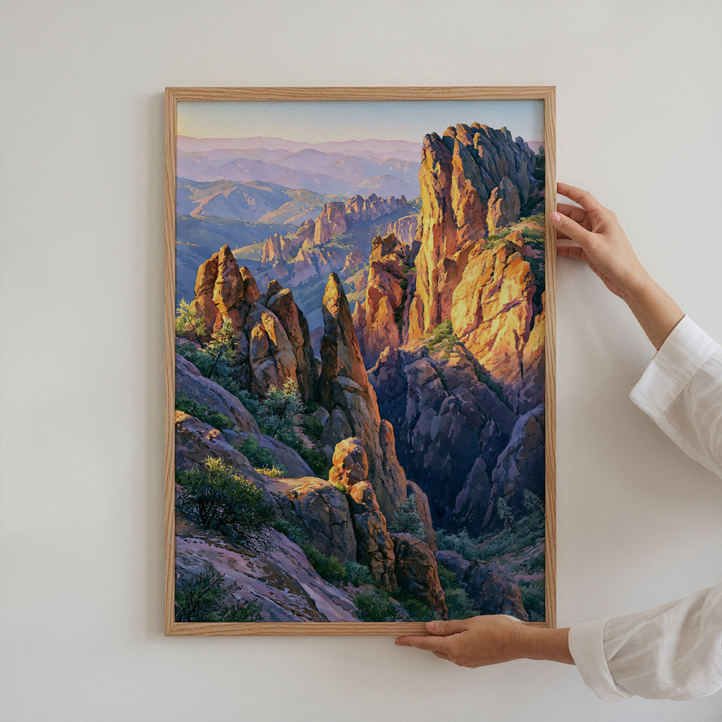 Pinnacles National Park Watercolor Art