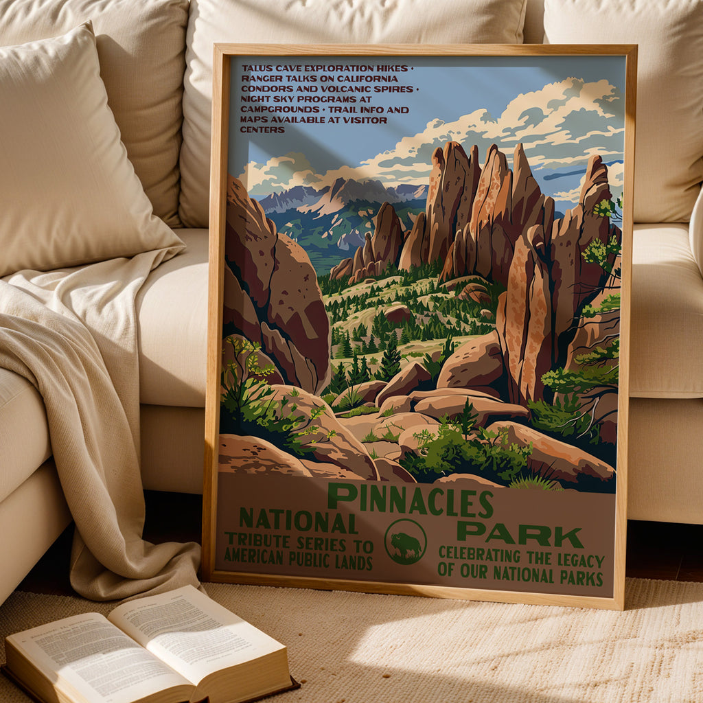 Pinnacles National Park Vintage WPA Art