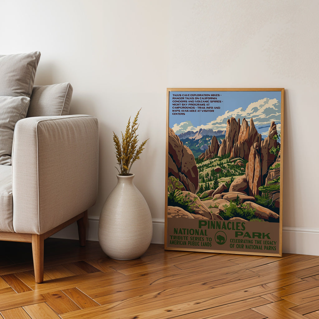 Pinnacles National Park Vintage WPA Art