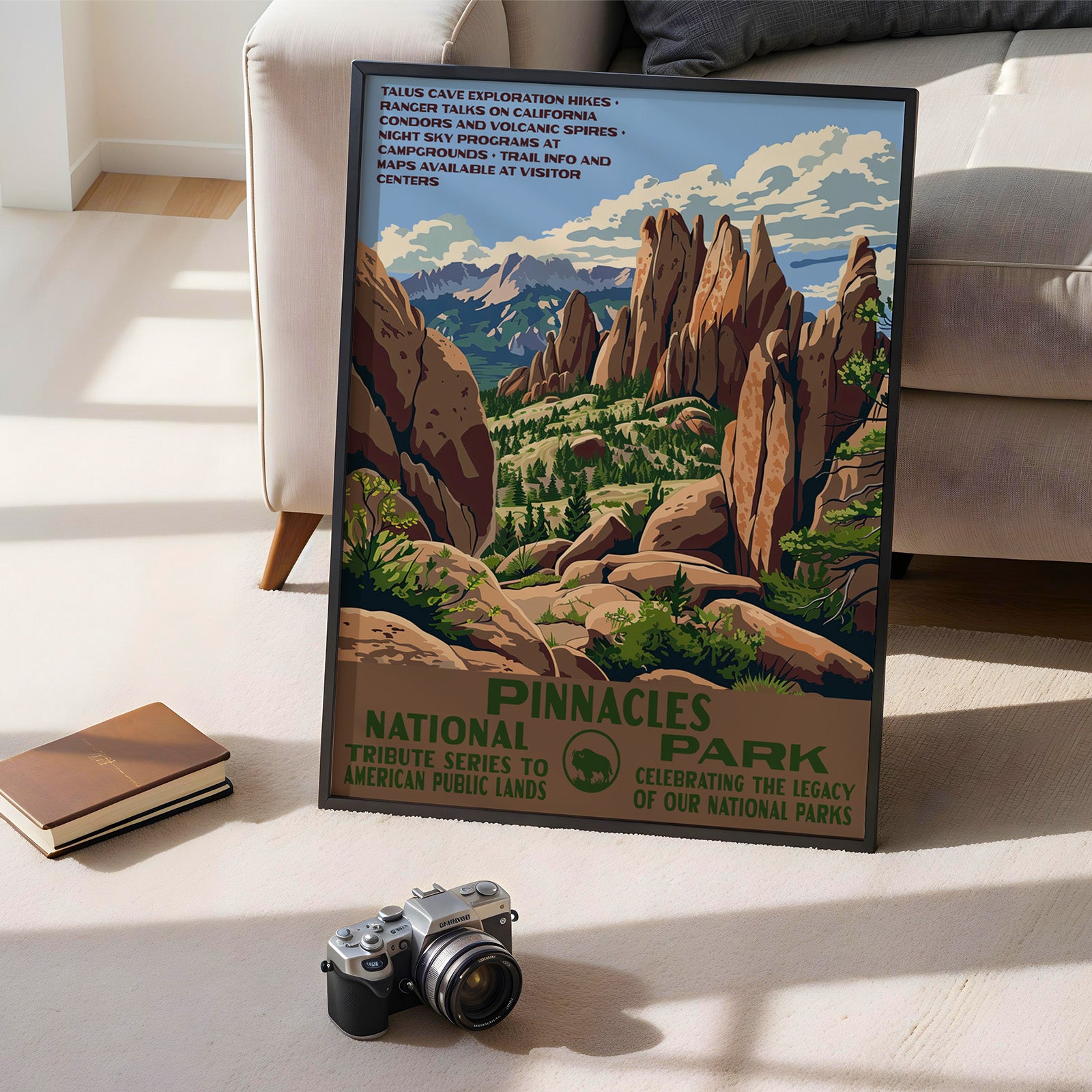 Pinnacles National Park Vintage WPA Art