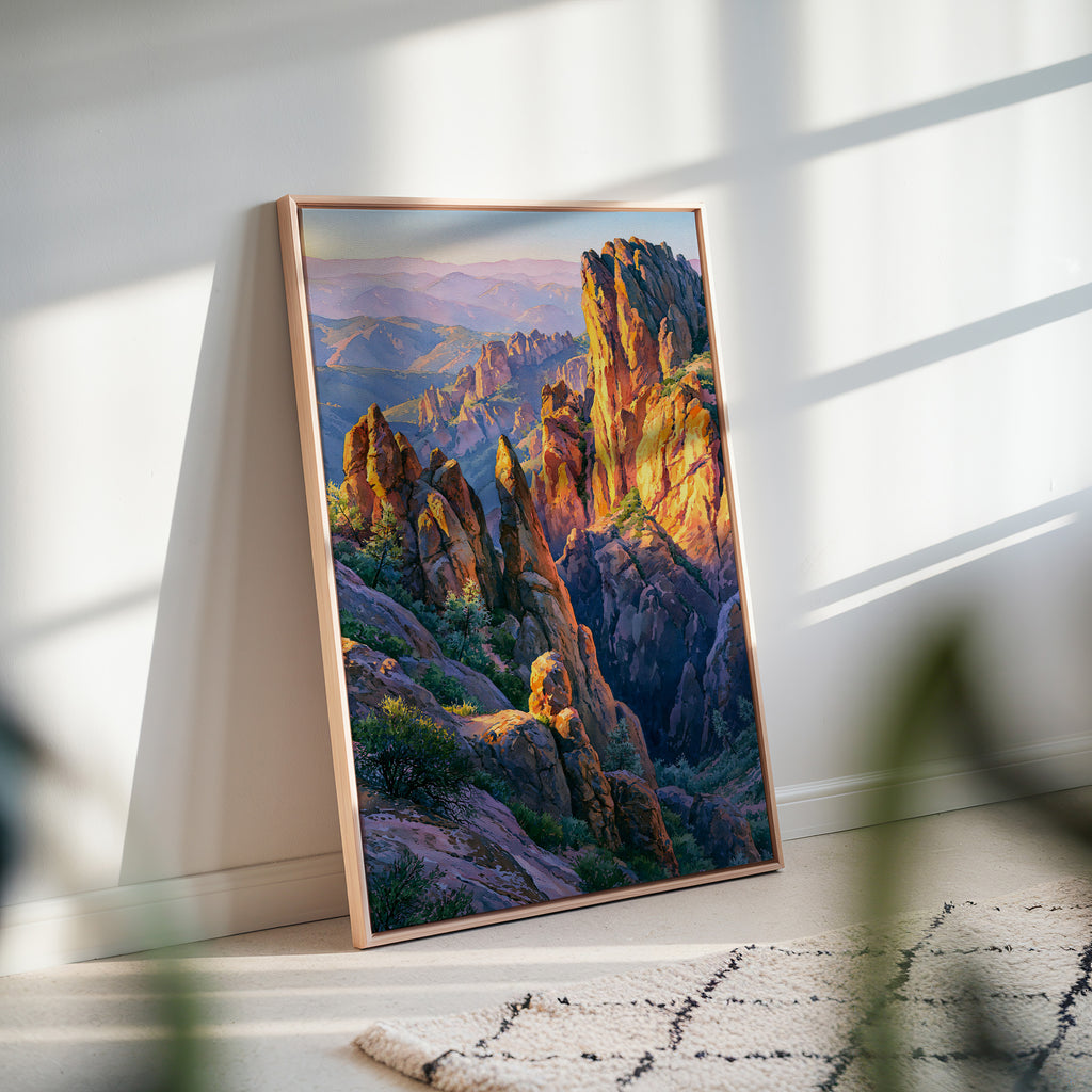 Pinnacles National Park Watercolor Art