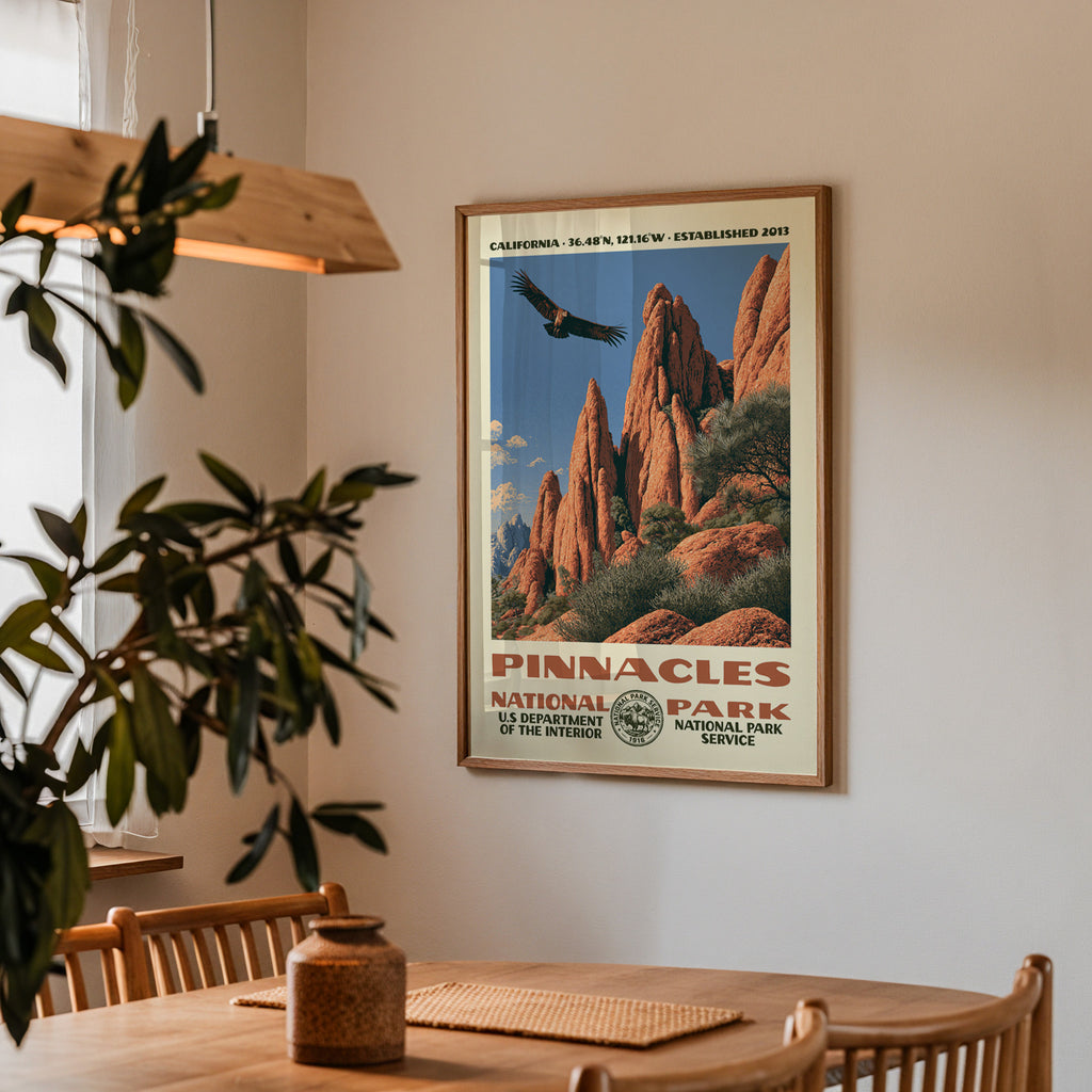 Pinnacles National Park Vintage WPA Art