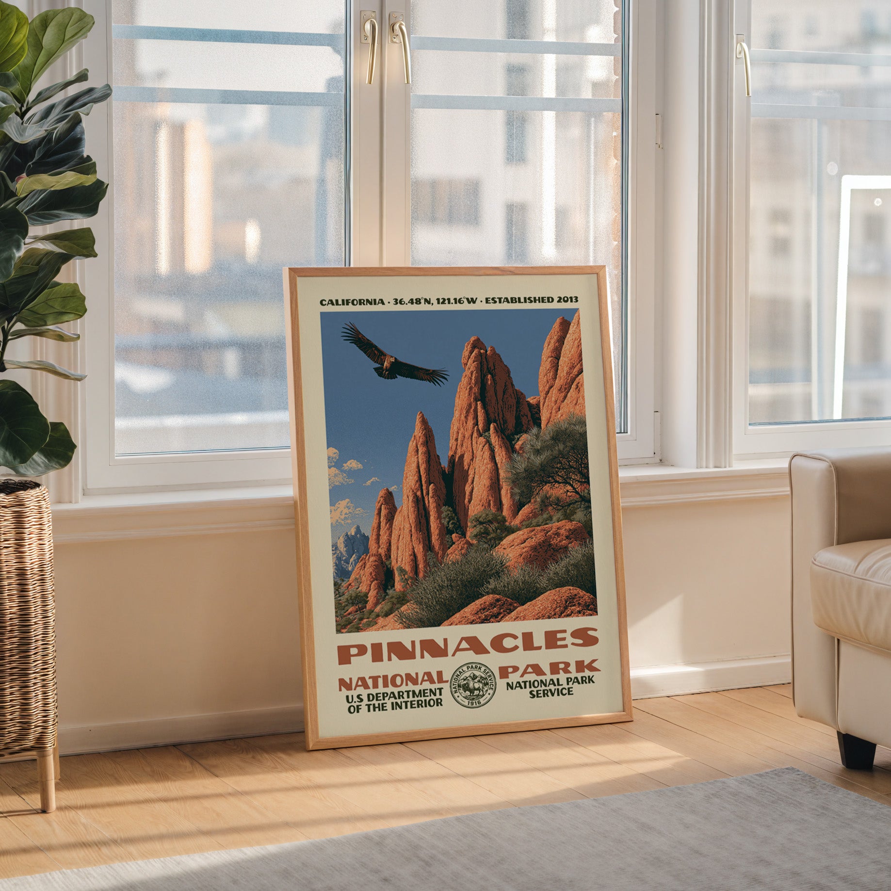 Pinnacles National Park Vintage WPA Art