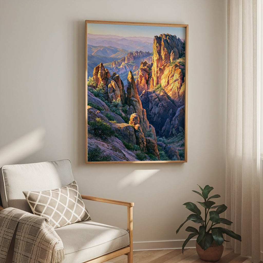 Pinnacles National Park Watercolor Art