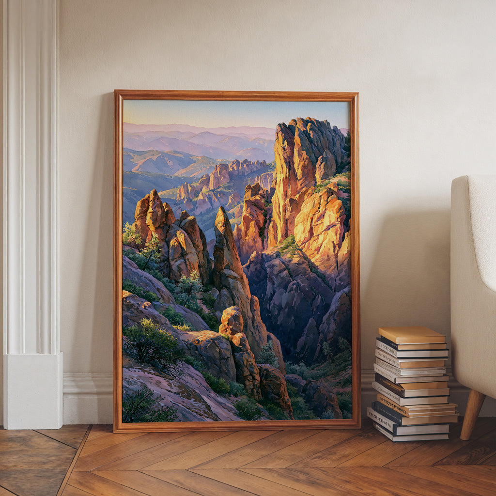 Pinnacles National Park Watercolor Art