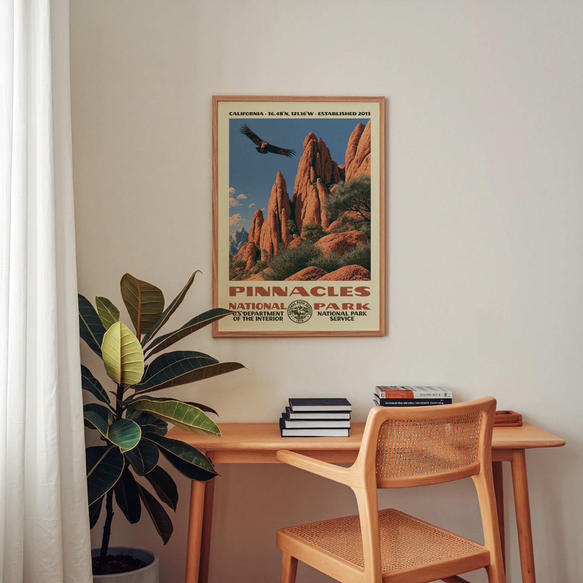 Pinnacles National Park Vintage WPA Art