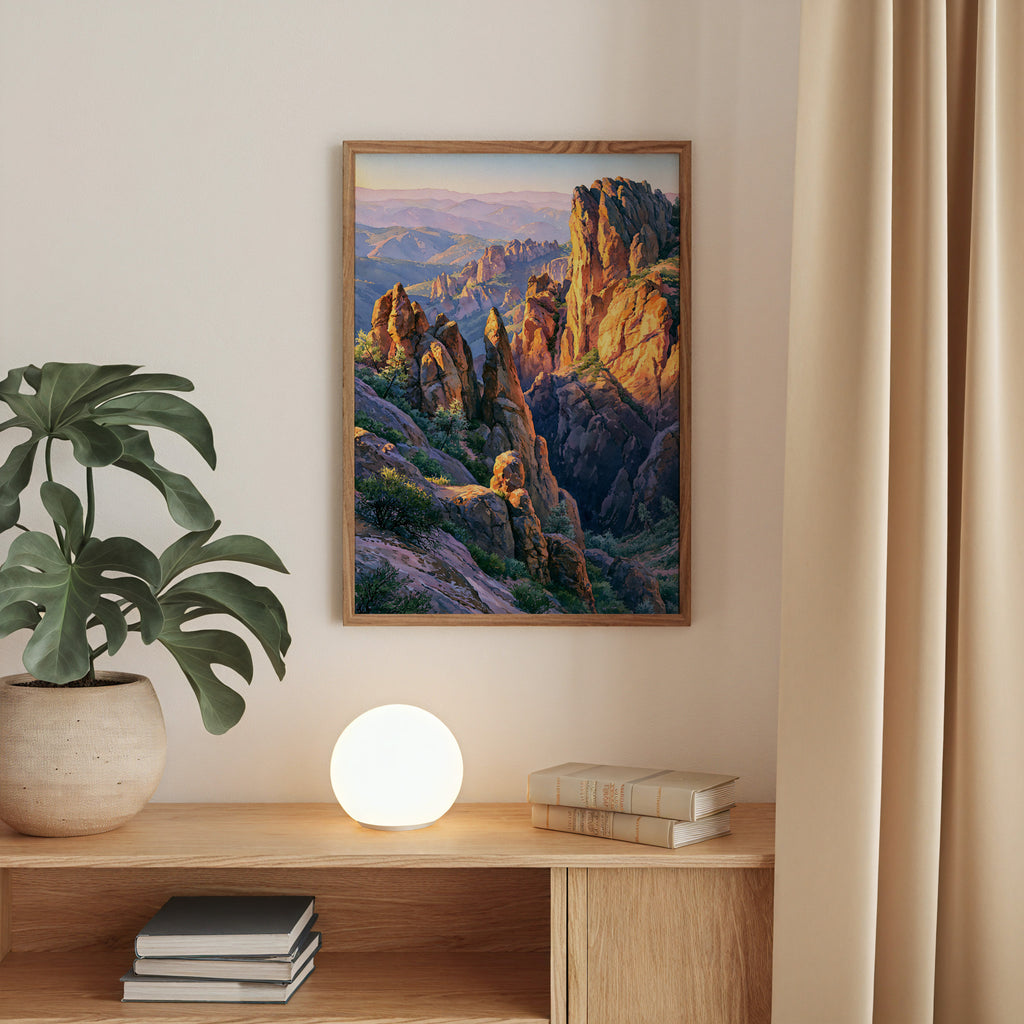 Pinnacles National Park Watercolor Art