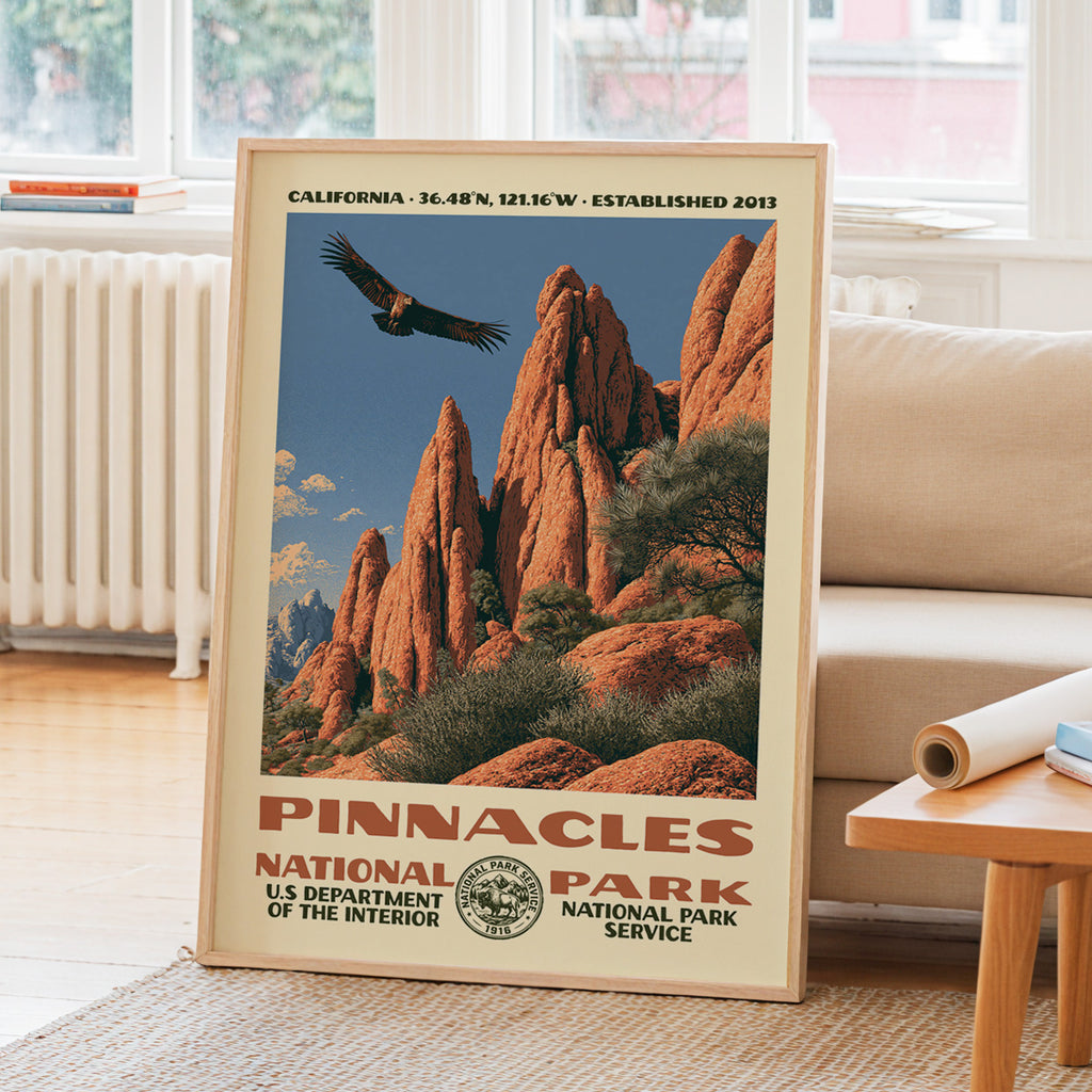 Pinnacles National Park Vintage WPA Art