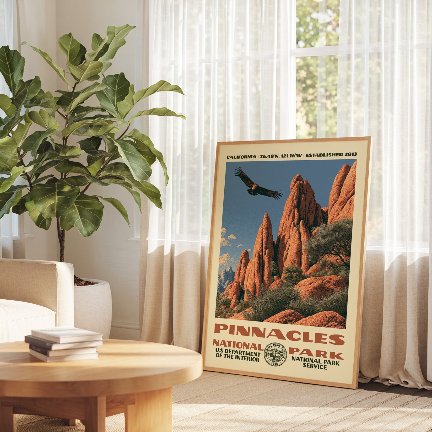 Pinnacles National Park Vintage WPA Art