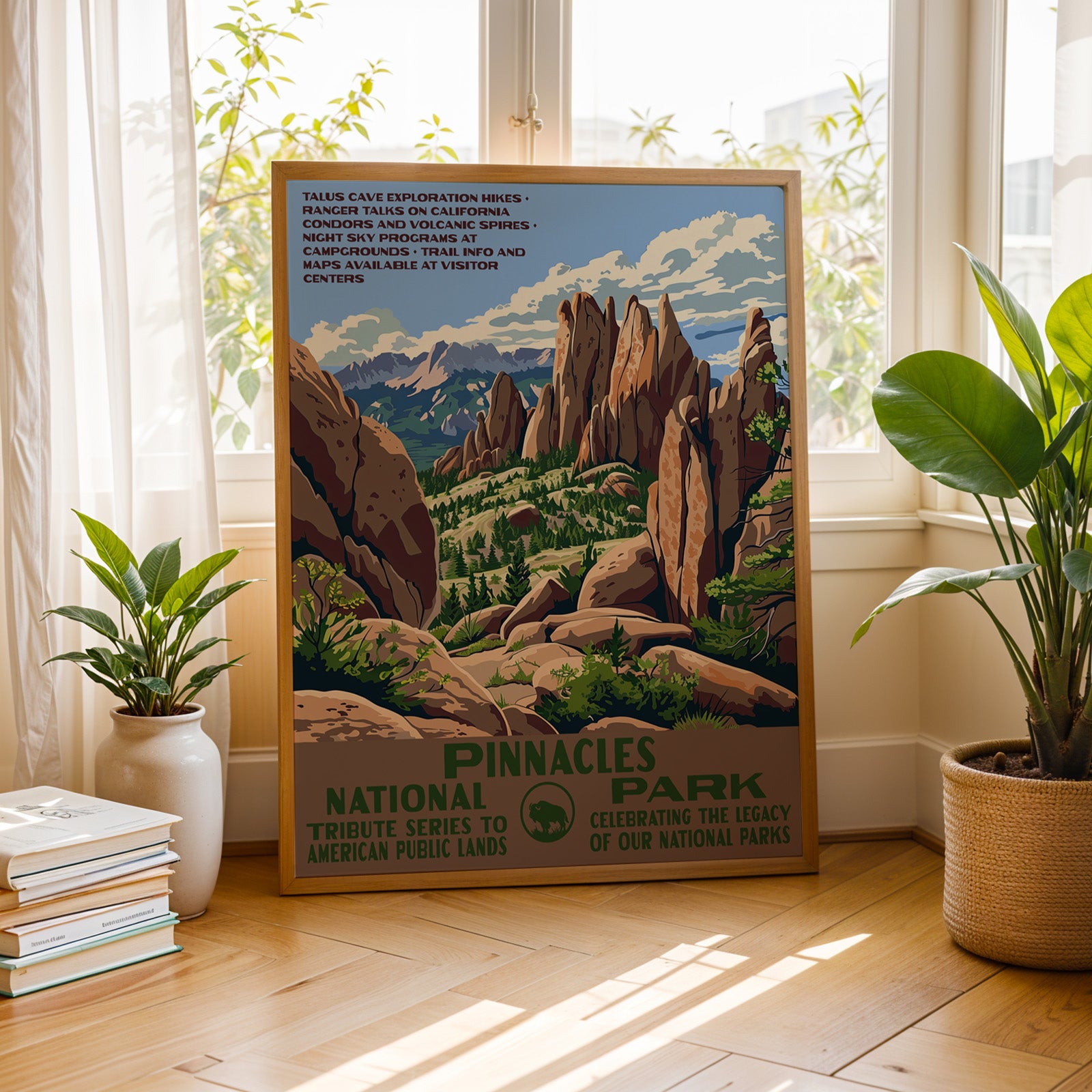 Pinnacles National Park Vintage WPA Art