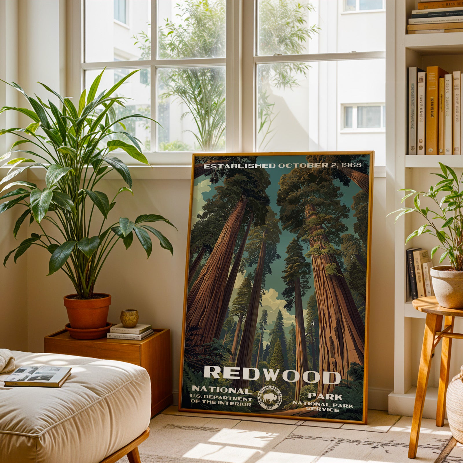 Redwood National Park Vintage WPA