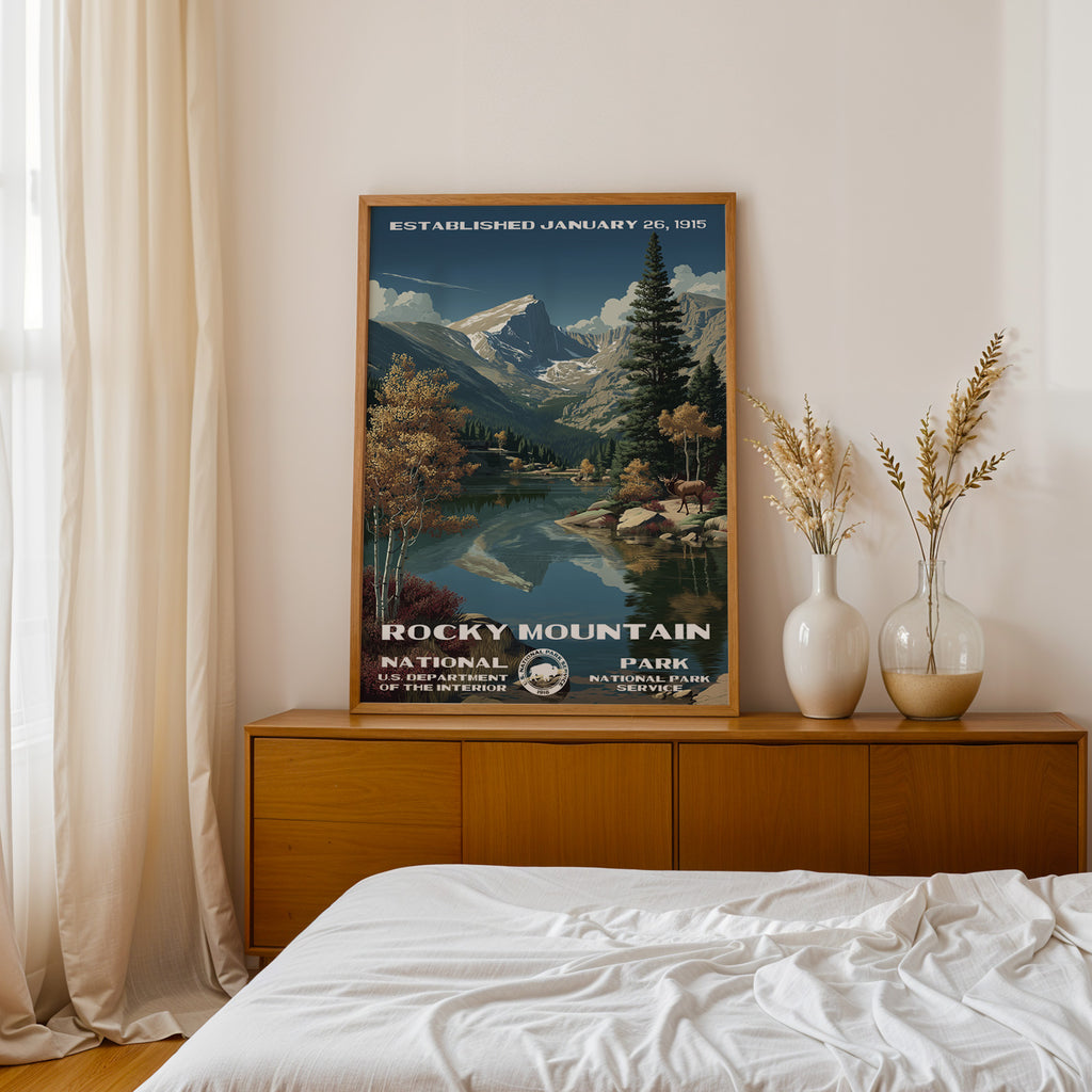 Rocky Mountain National Park Vintage WPA