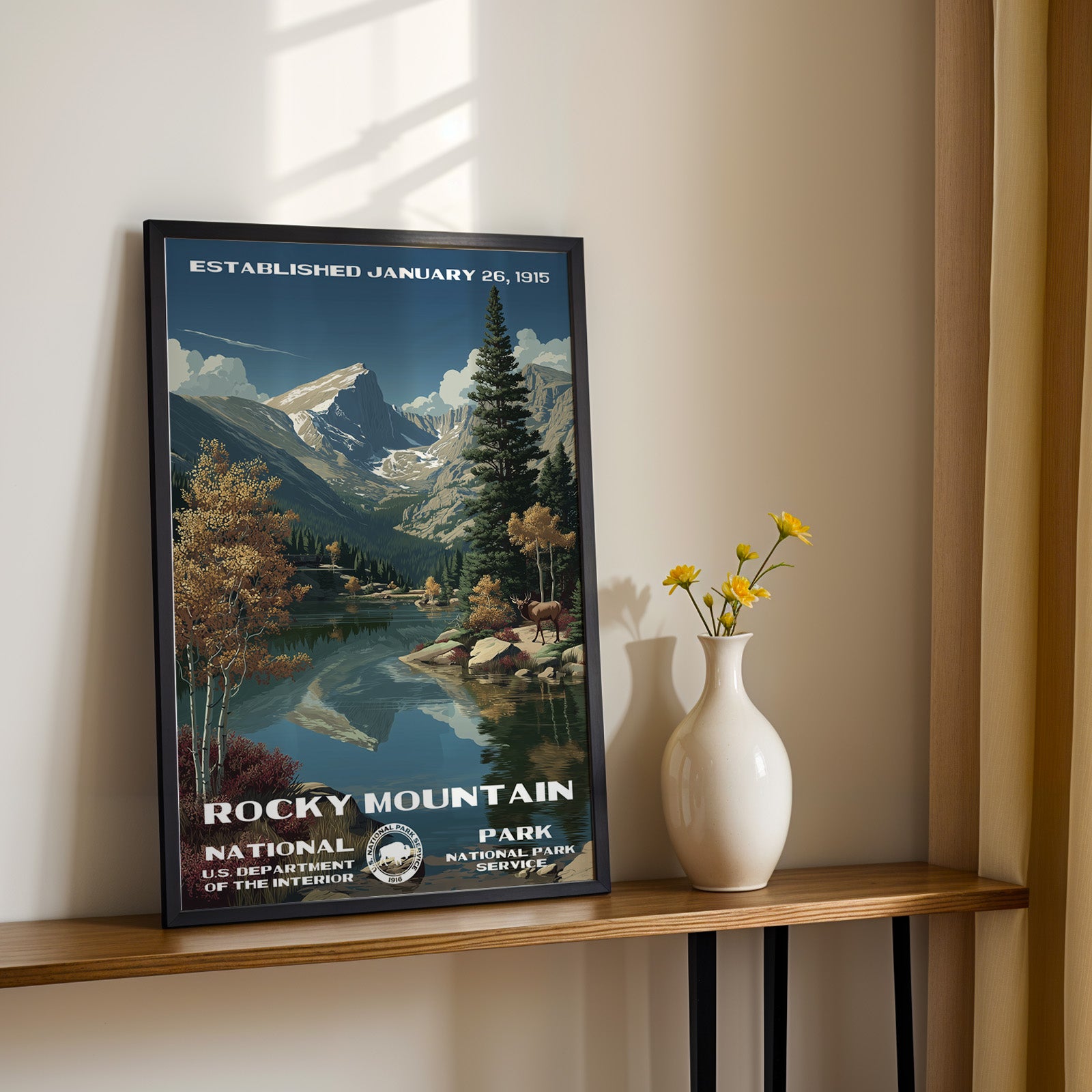 Rocky Mountain National Park Vintage WPA