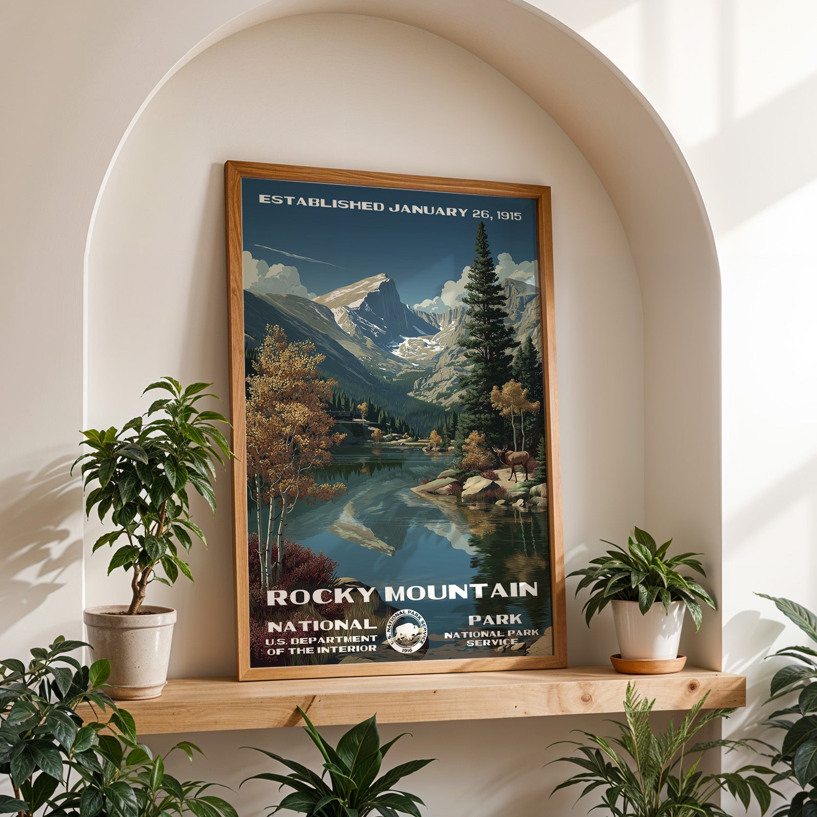 Rocky Mountain National Park Vintage WPA