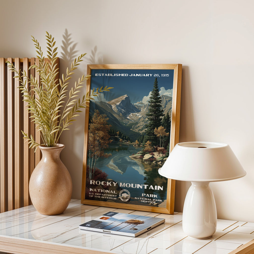 Rocky Mountain National Park Vintage WPA