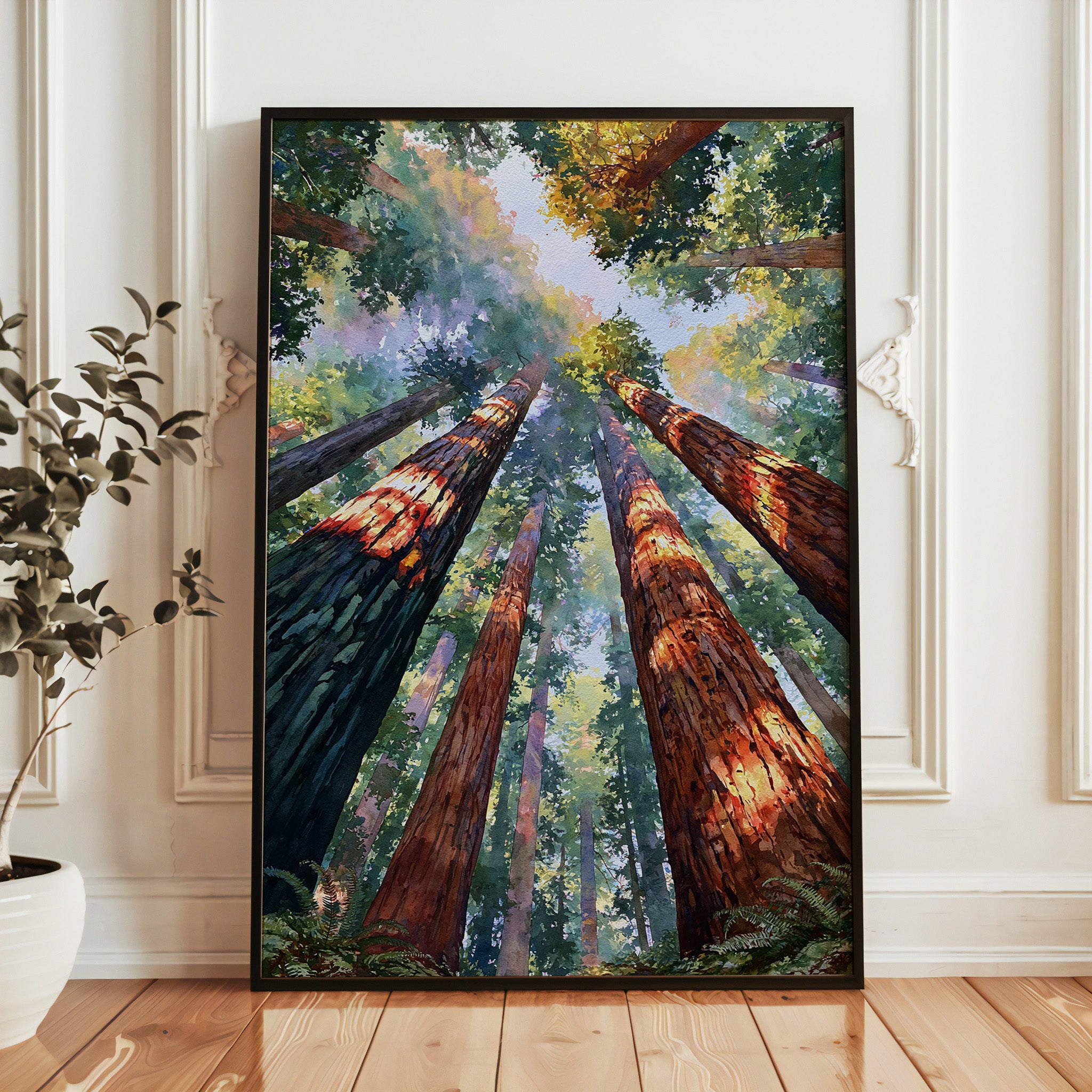 Redwood National Park Watercolor Art
