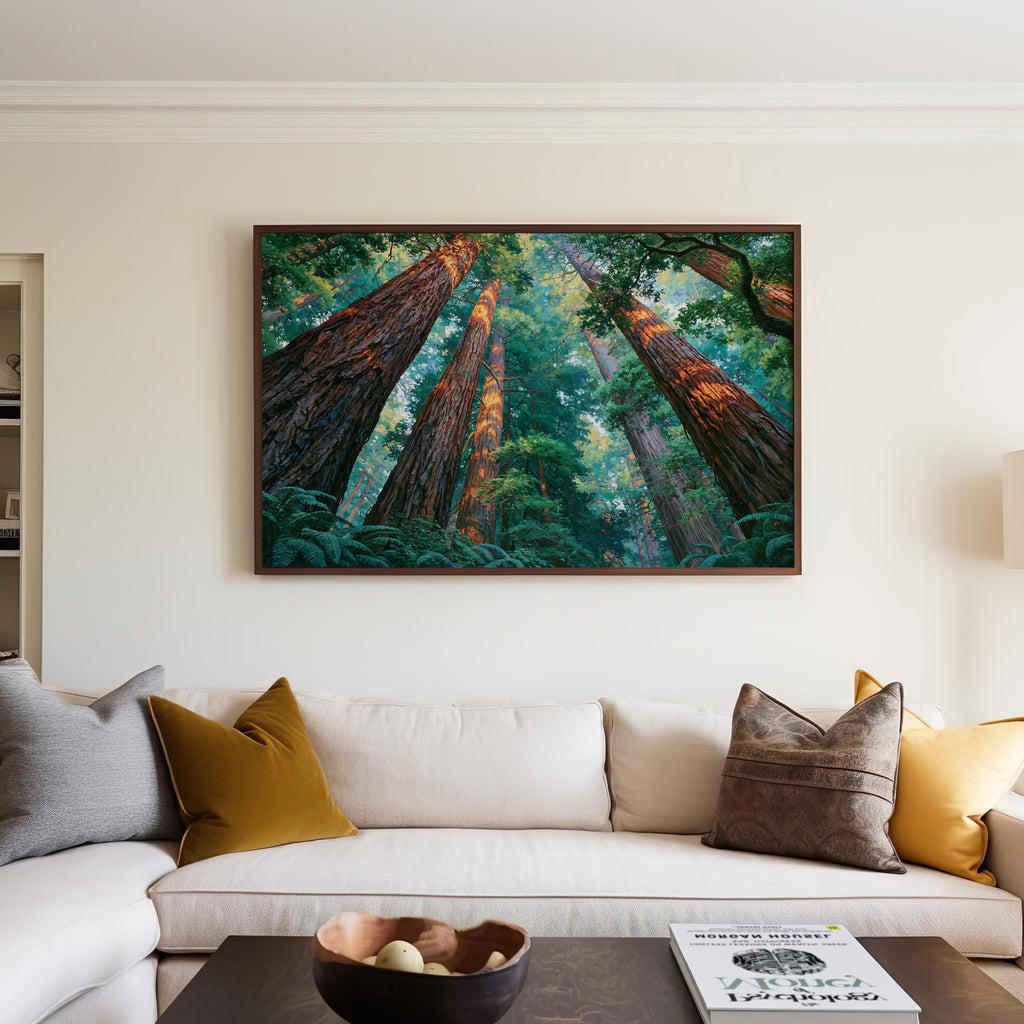 Redwood National Park Classical Oil Painting