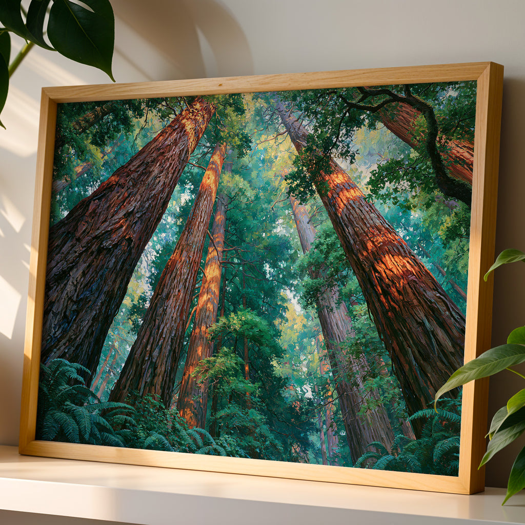 Redwood National Park Classical Oil Painting