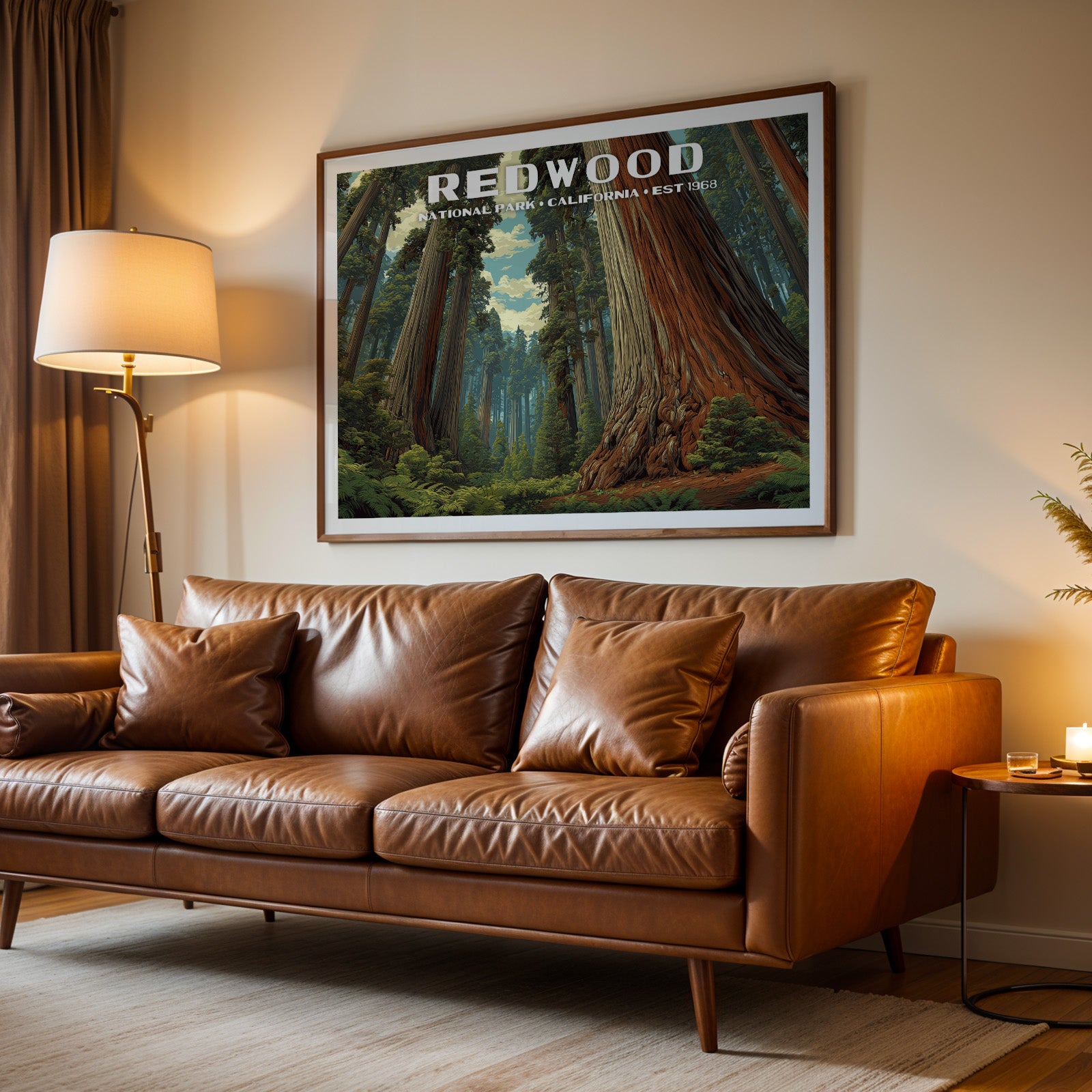 Redwood National Park Horizontal Vintage Art