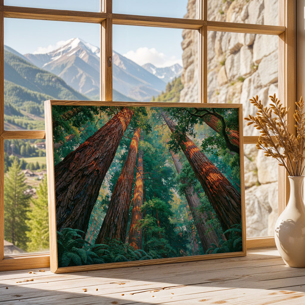Redwood National Park Classical Oil Painting
