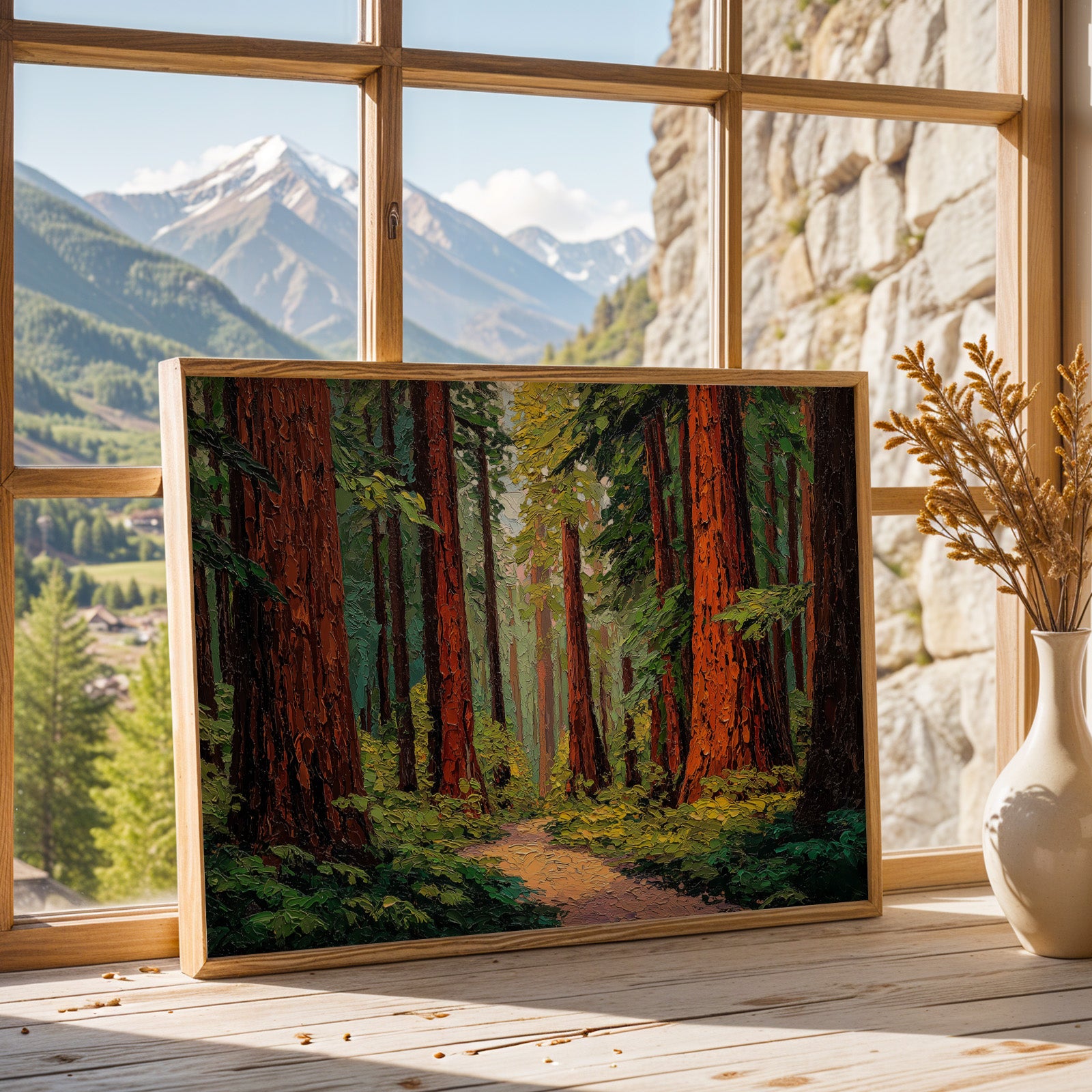 Redwood National Park Oil Painting
