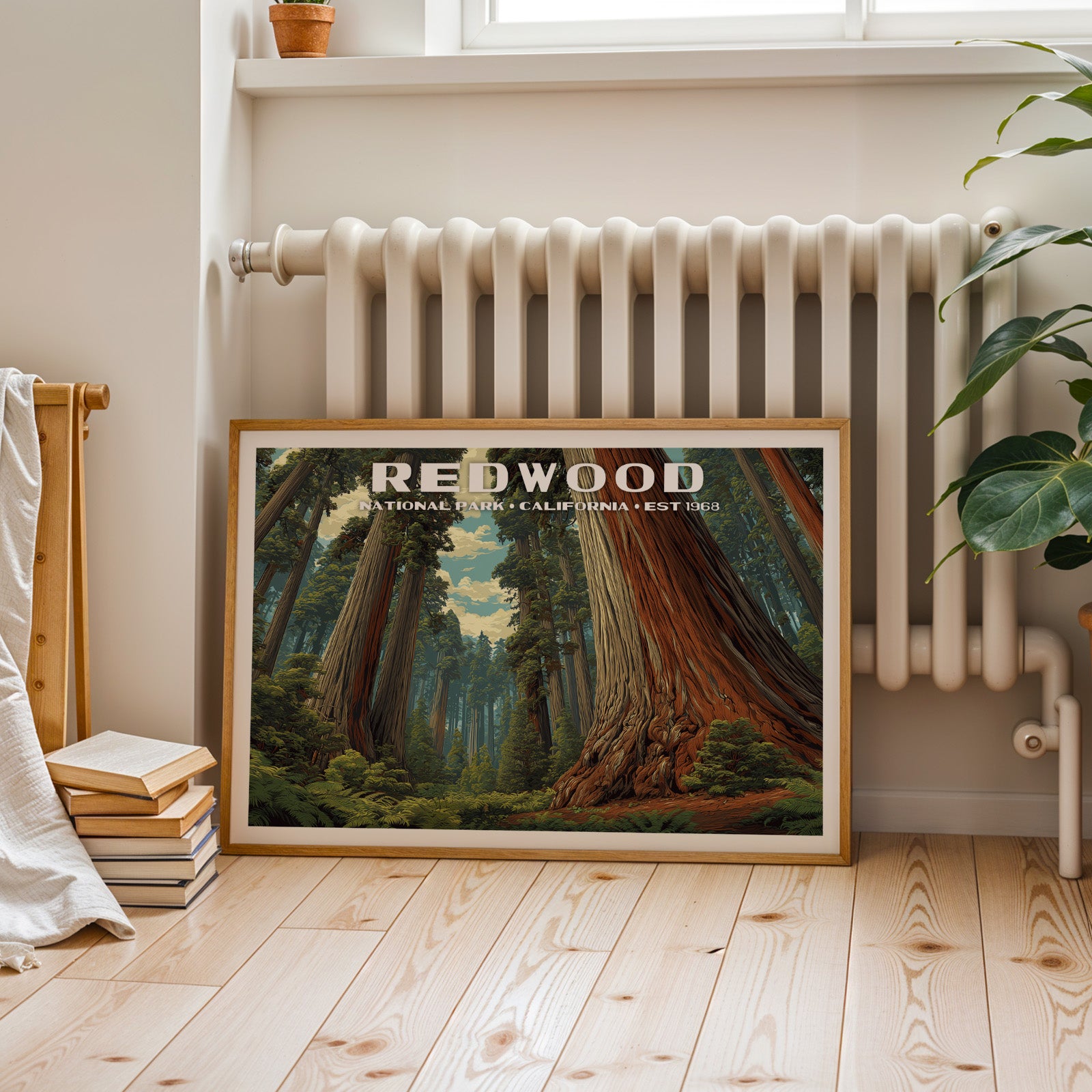 Redwood National Park Horizontal Vintage Art