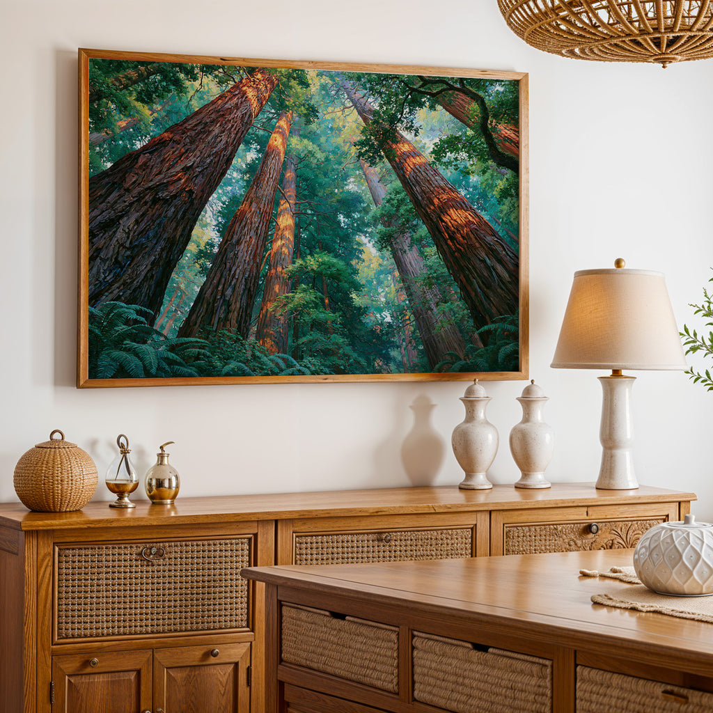 Redwood National Park Classical Oil Painting