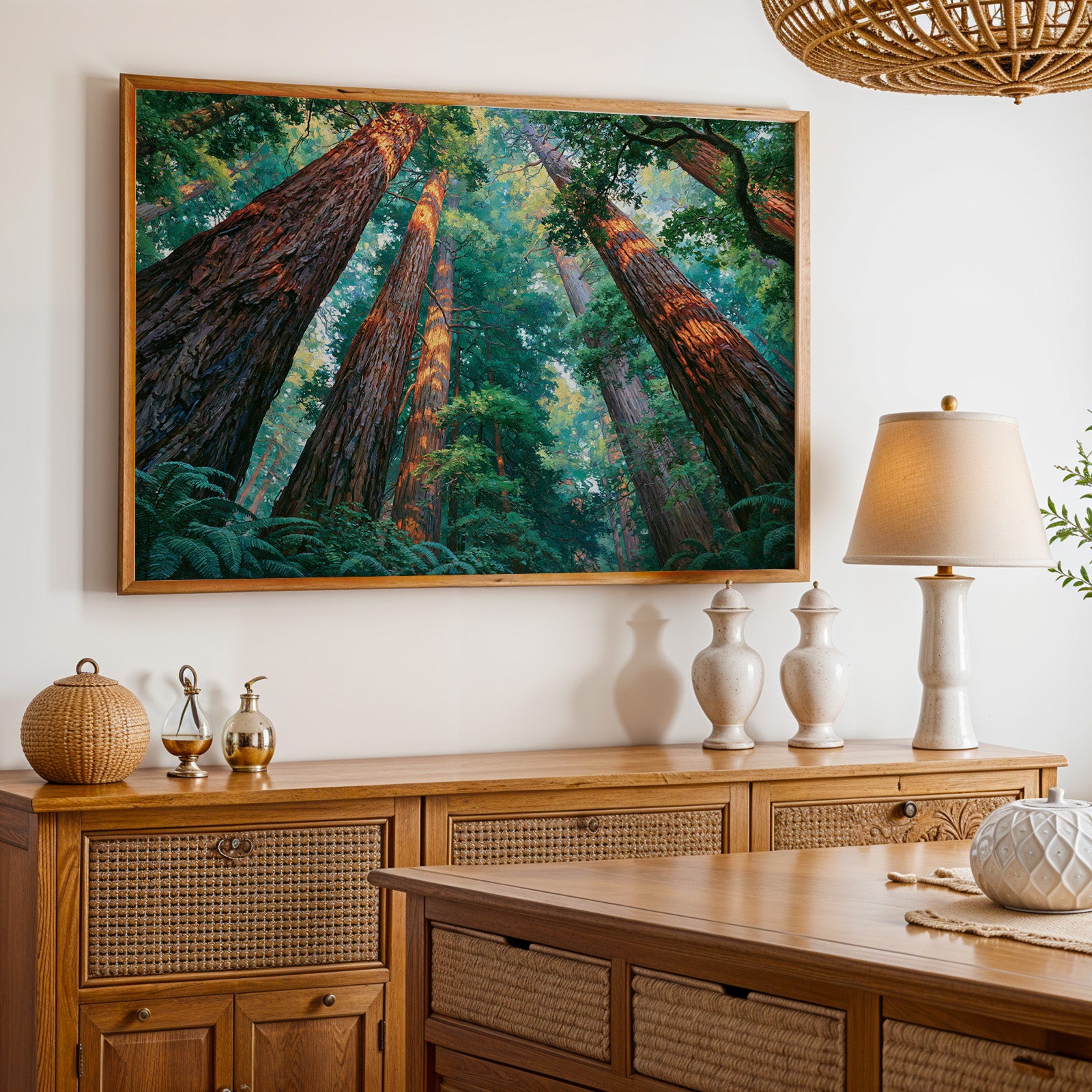 Redwood National Park Classical Oil Painting